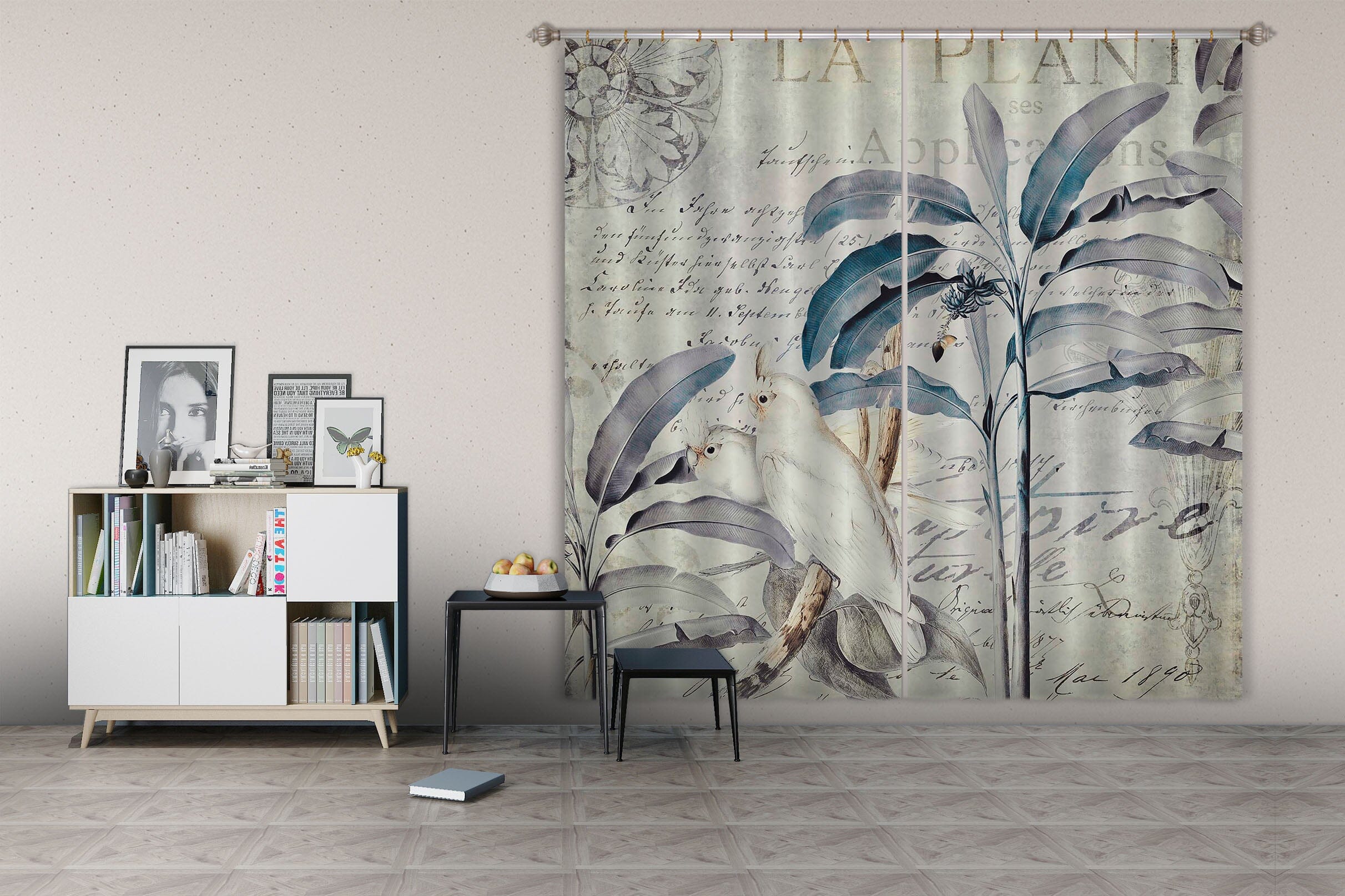 3D White Bird 071 Andrea haase Curtain Curtains Drapes Curtains AJ Creativity Home