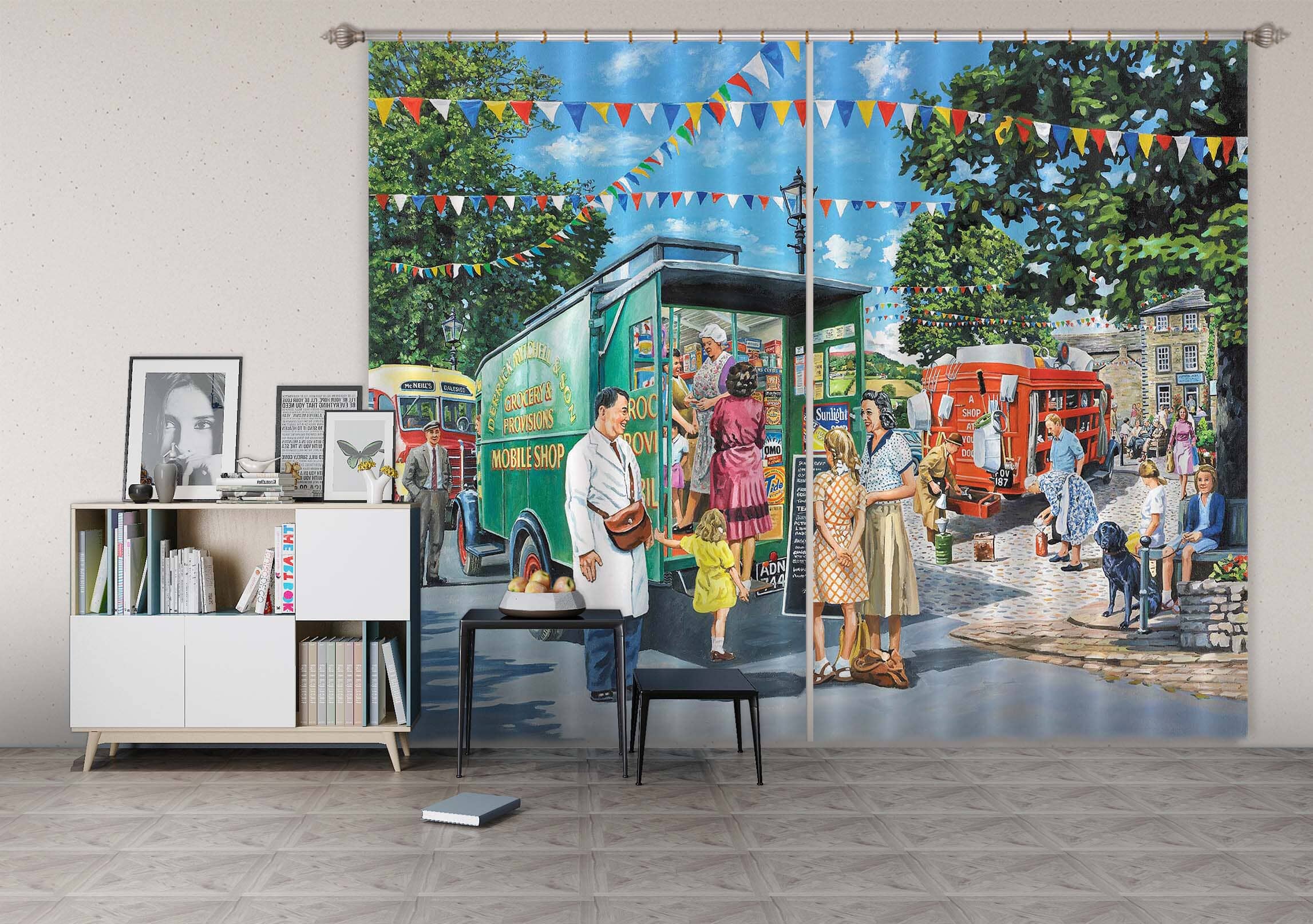 3D Mobile Shops 080 Trevor Mitchell Curtain Curtains Drapes Curtains AJ Creativity Home