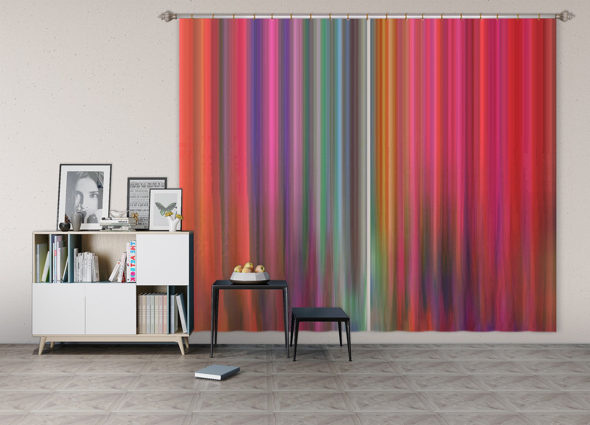 3D Abstract Color 70065 Shandra Smith Curtain Curtains Drapes