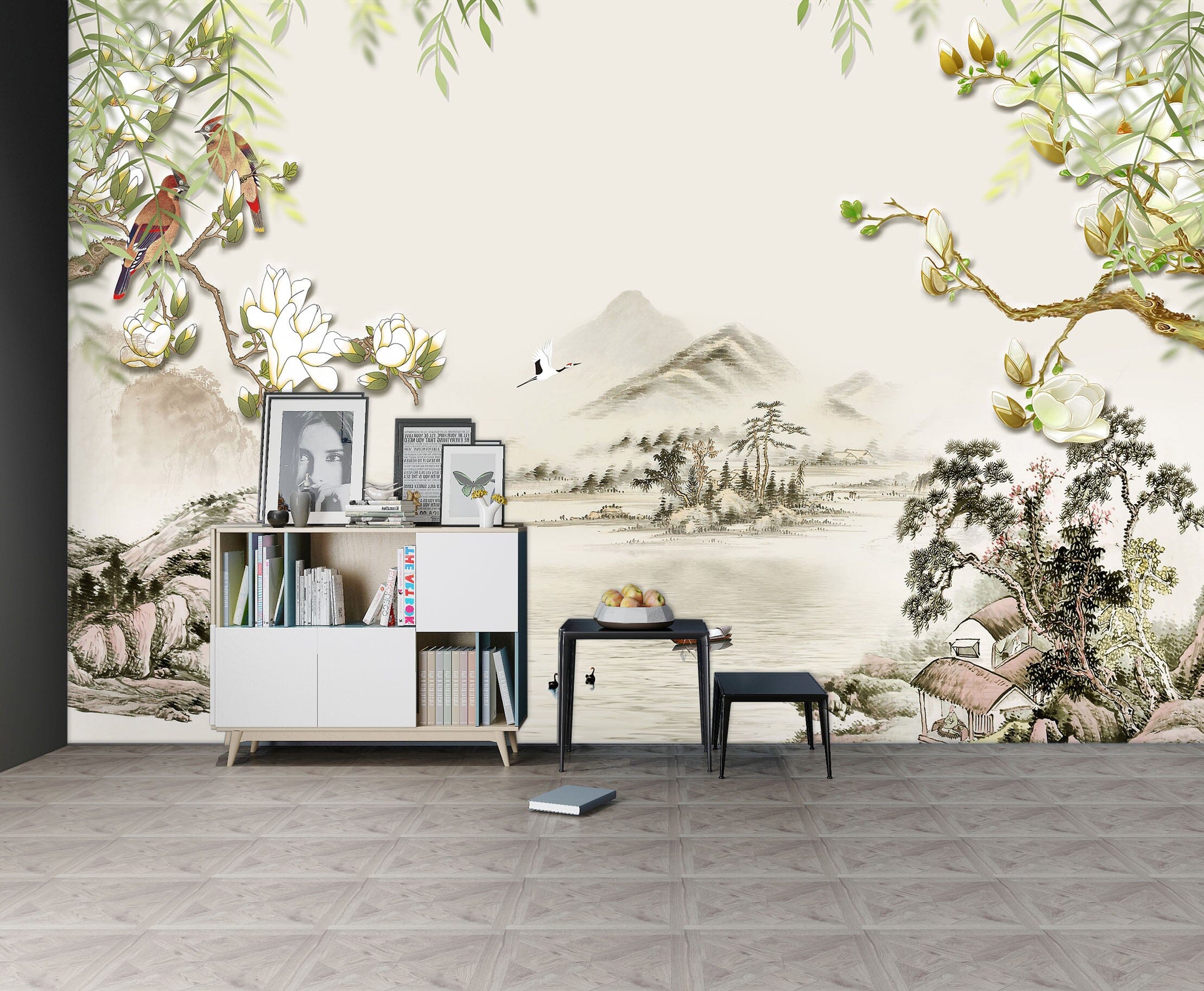 3D Field River 1621 Wall Murals Wallpaper AJ Wallpaper 2