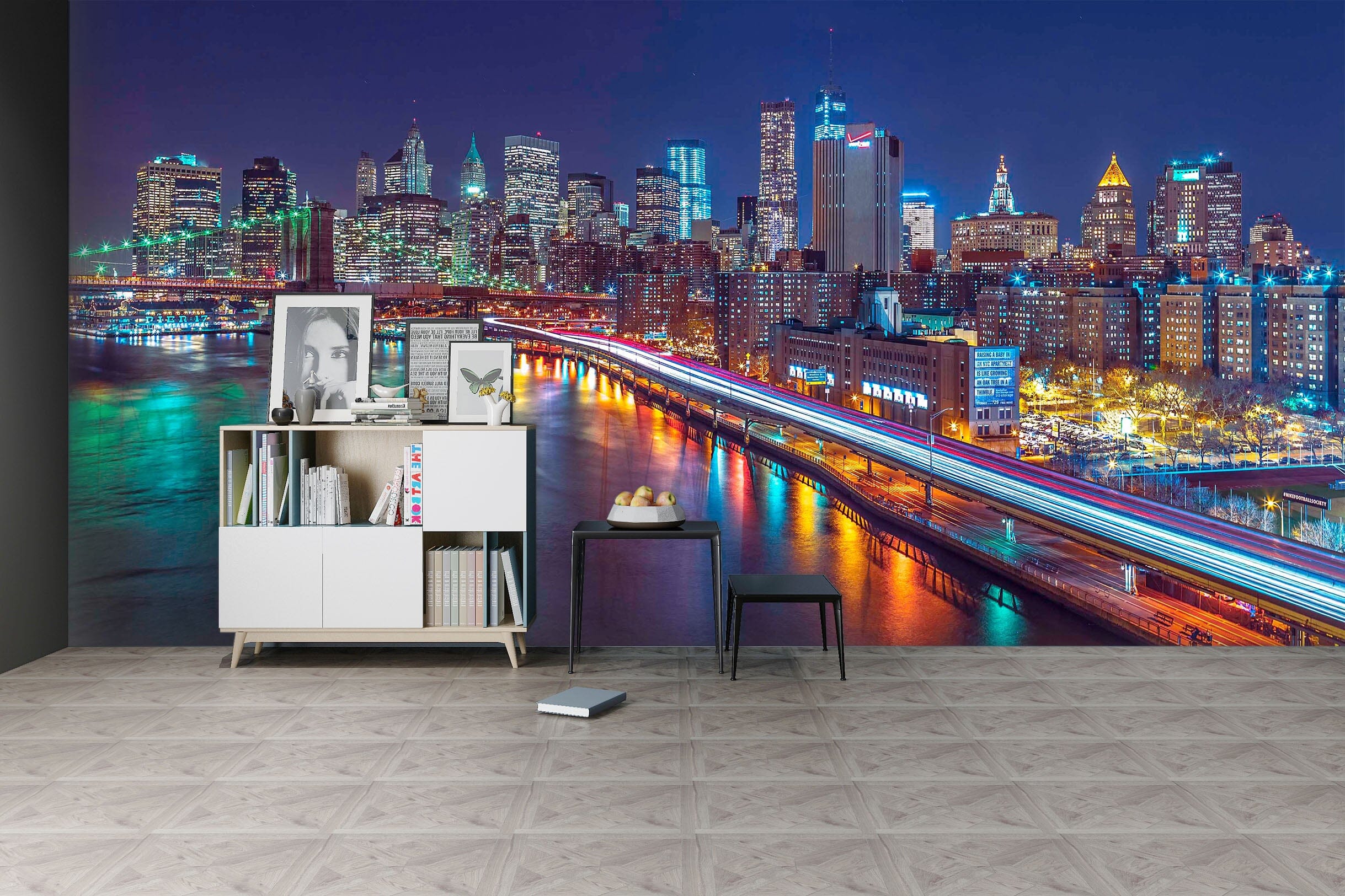 3D River Lights 1407 Assaf Frank Wall Mural Wall Murals Wallpaper AJ Wallpaper 2