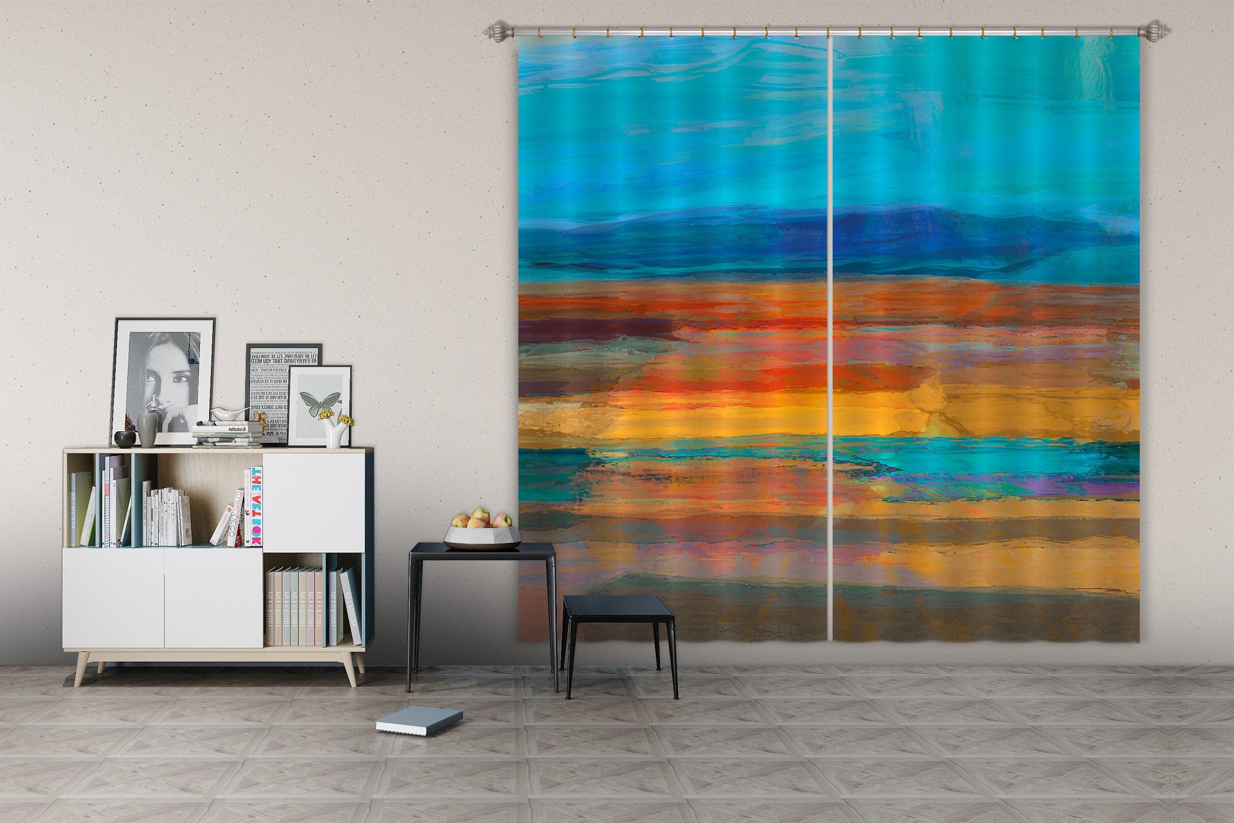 3D Color Sunset 241 Michael Tienhaara Curtain Curtains Drapes Curtains AJ Creativity Home