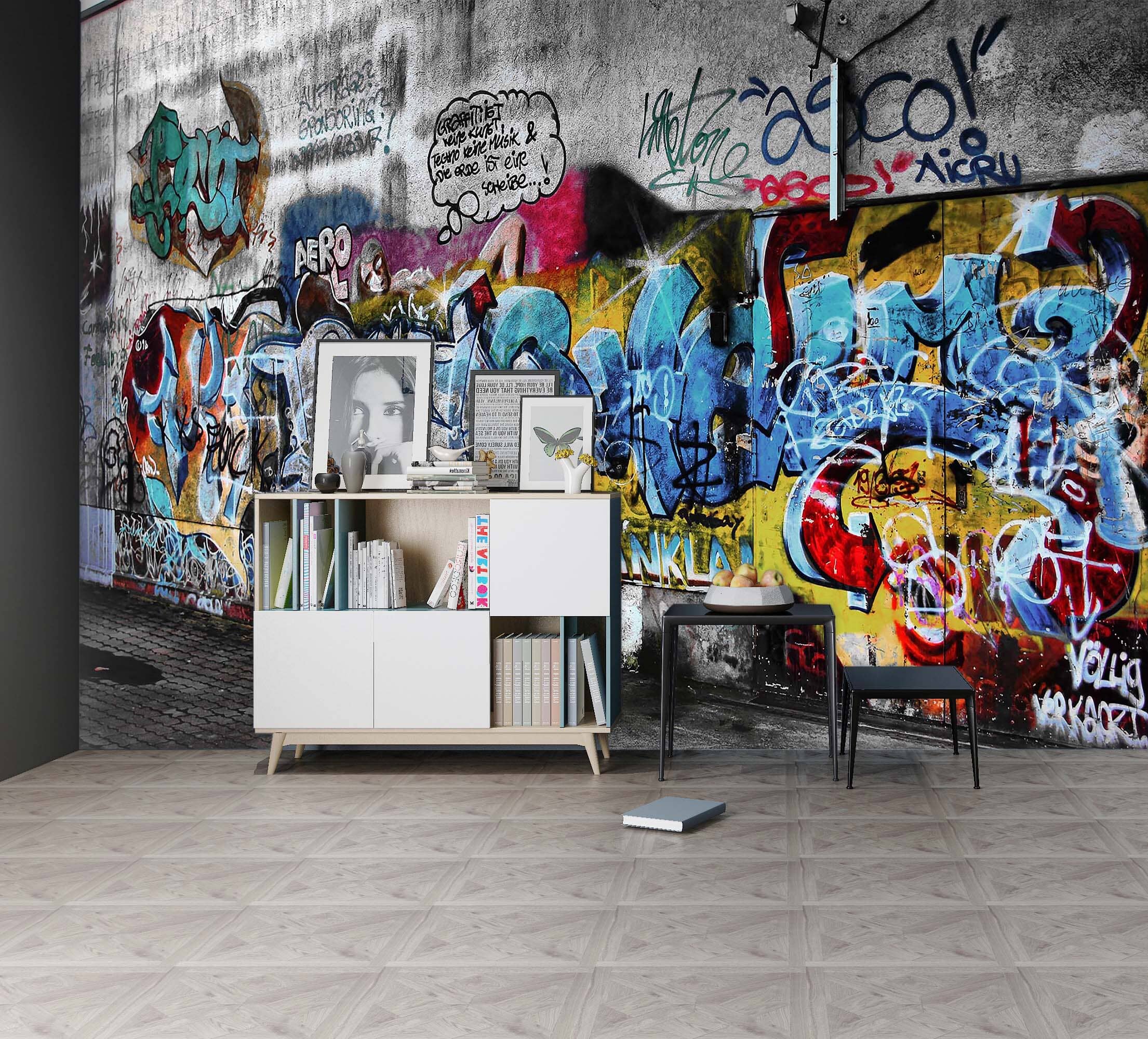 3D Street Graffiti 031 Wall Murals Wallpaper AJ Wallpaper 2
