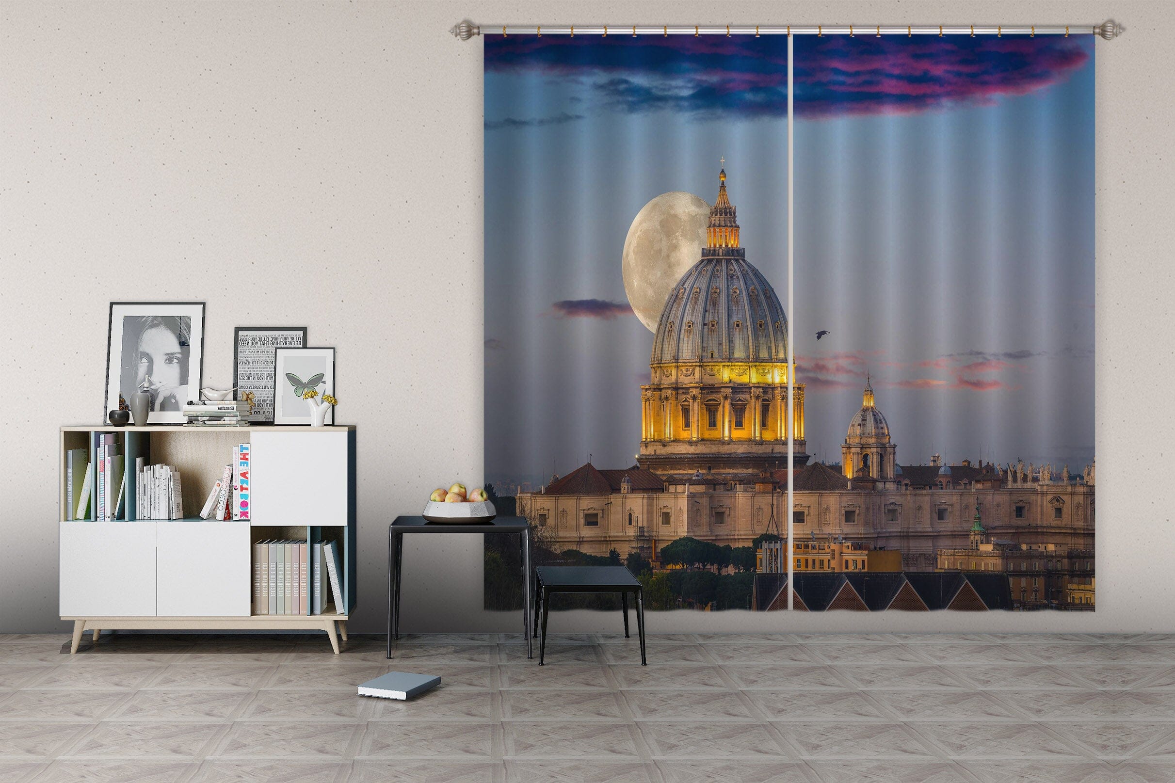 3D Temple Lights 124 Marco Carmassi Curtain Curtains Drapes Curtains AJ Creativity Home