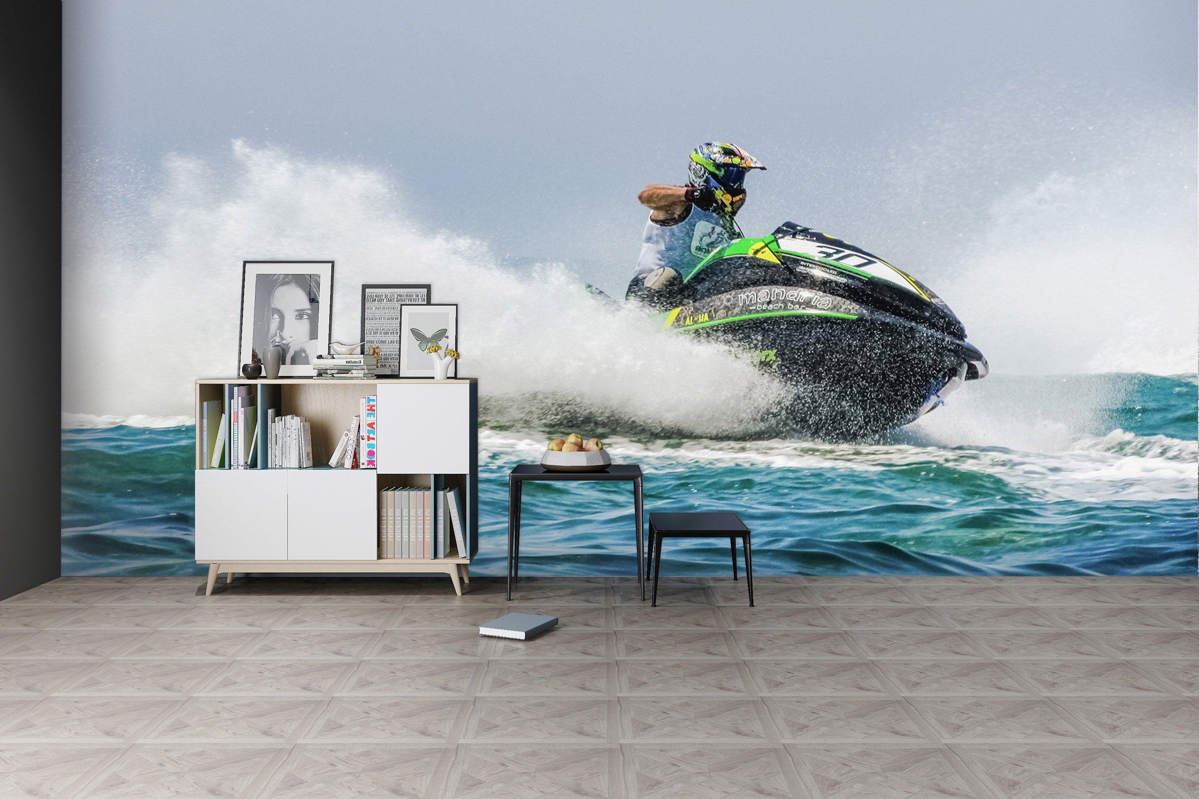 3D Jet Ski 991 Vehicle Wall Murals Wallpaper AJ Wallpaper 2