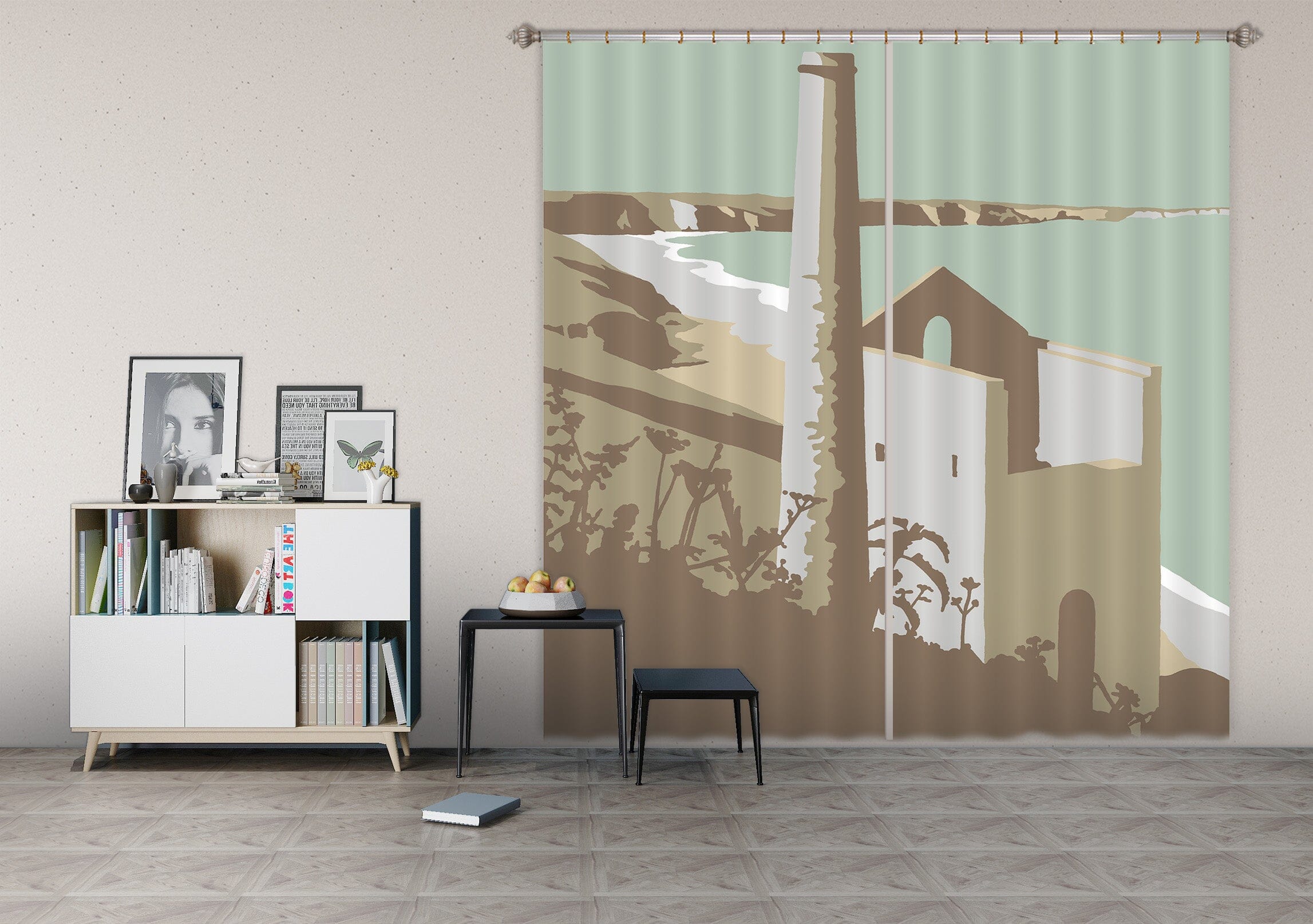 3D St Agnes 155 Steve Read Curtain Curtains Drapes Curtains AJ Creativity Home