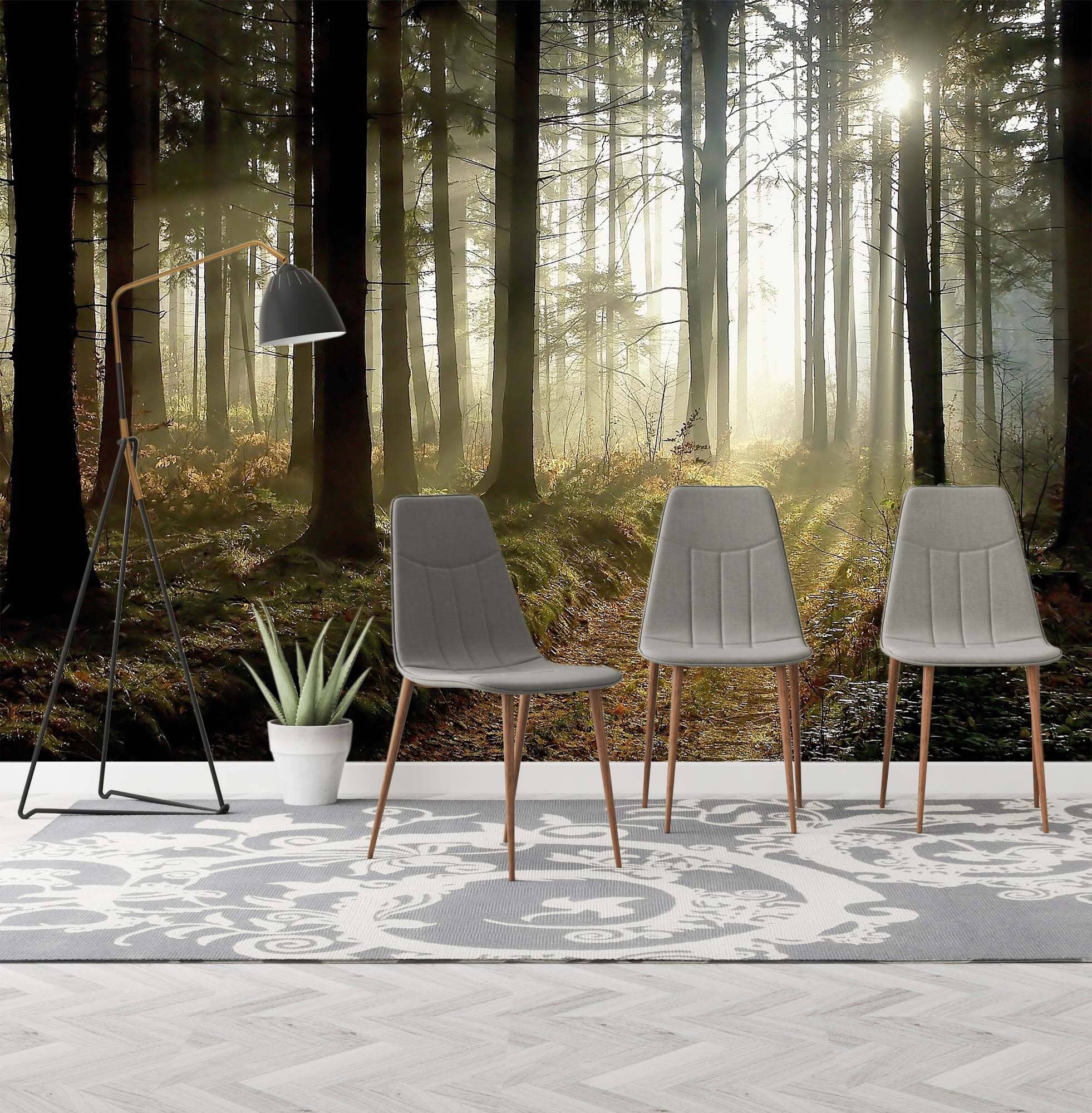 3D Sunshine Forest 08 Wall Murals Wallpaper AJ Wallpaper 2
