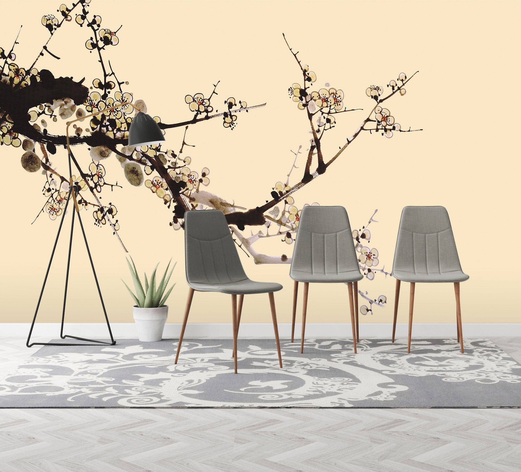 3D Black Branches 1609 Wall Murals Wallpaper AJ Wallpaper 2