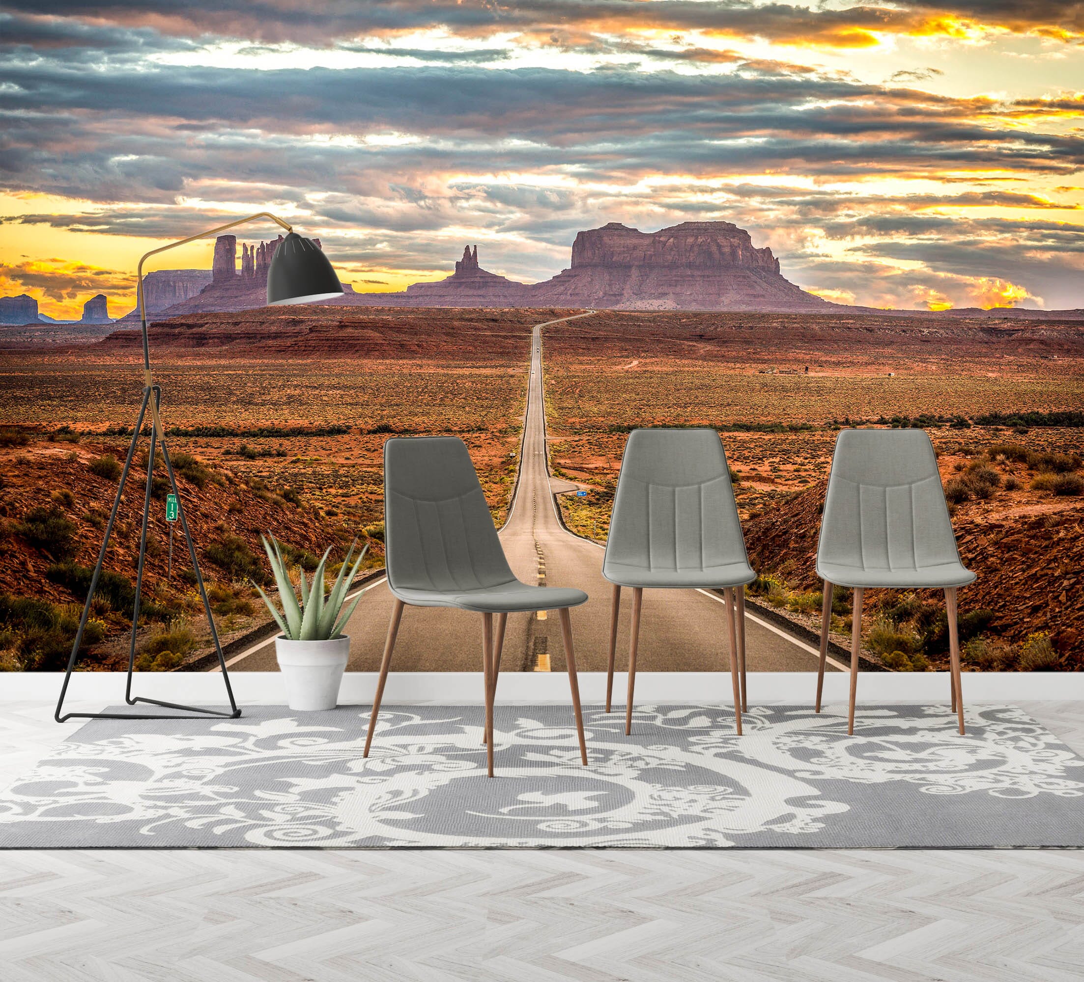 3D Prairie Road 1411 Marco Carmassi Wall Mural Wall Murals Wallpaper AJ Wallpaper 2