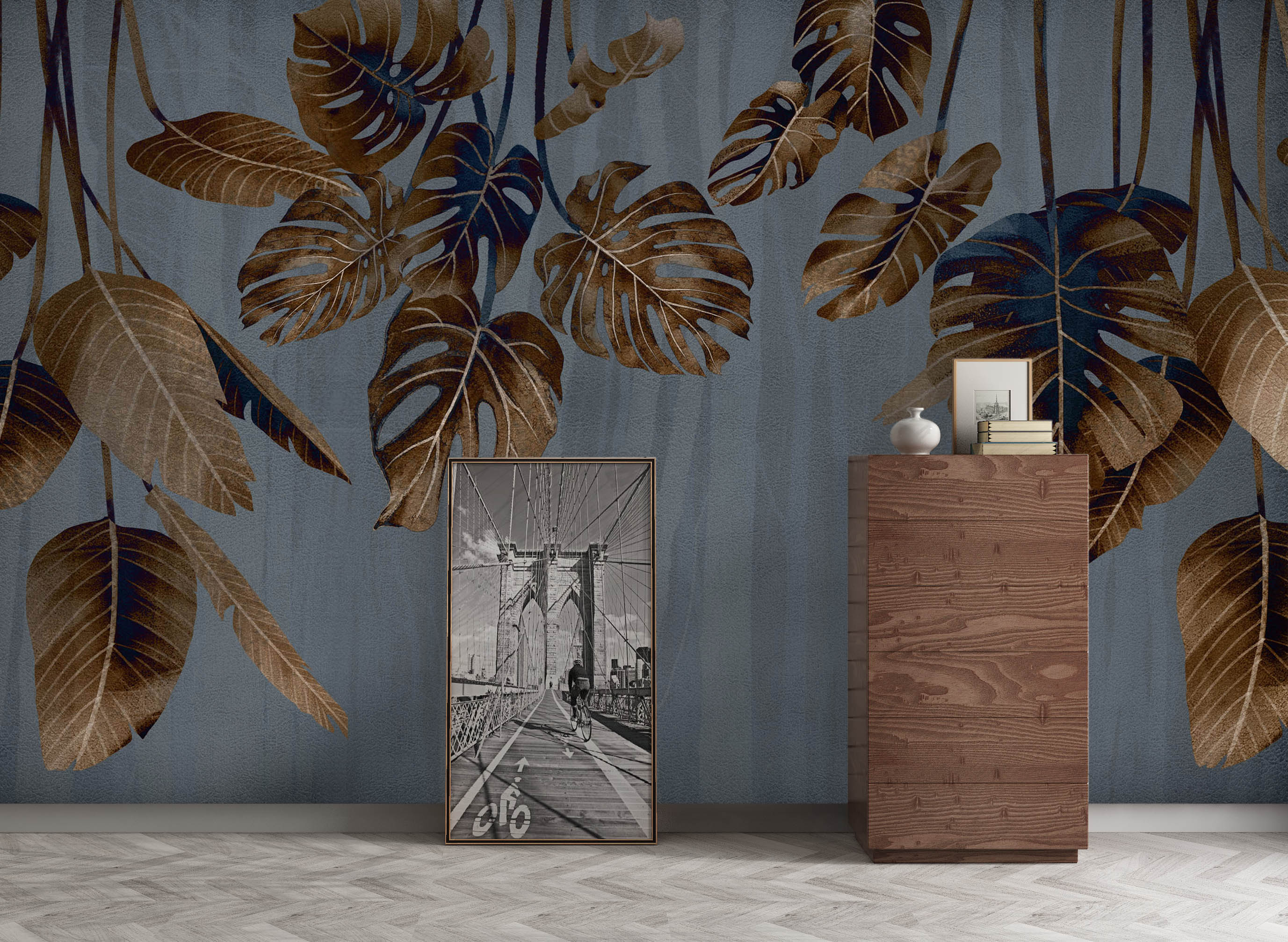 3D Dead Leaves 1063 Wall Murals
