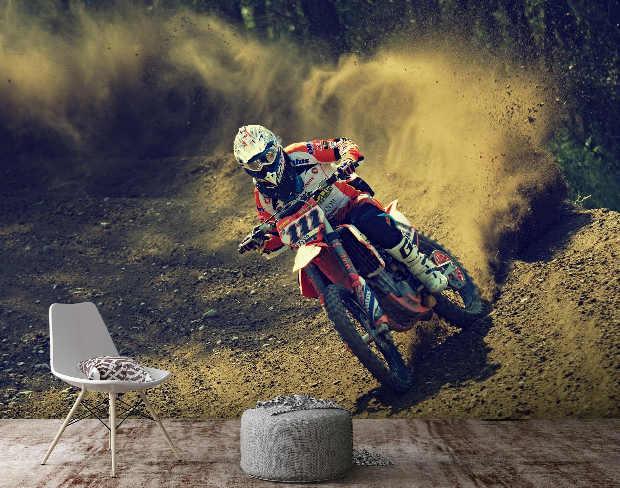 3D Bike Rider 927 Vehicle Wall Murals Wallpaper AJ Wallpaper 2