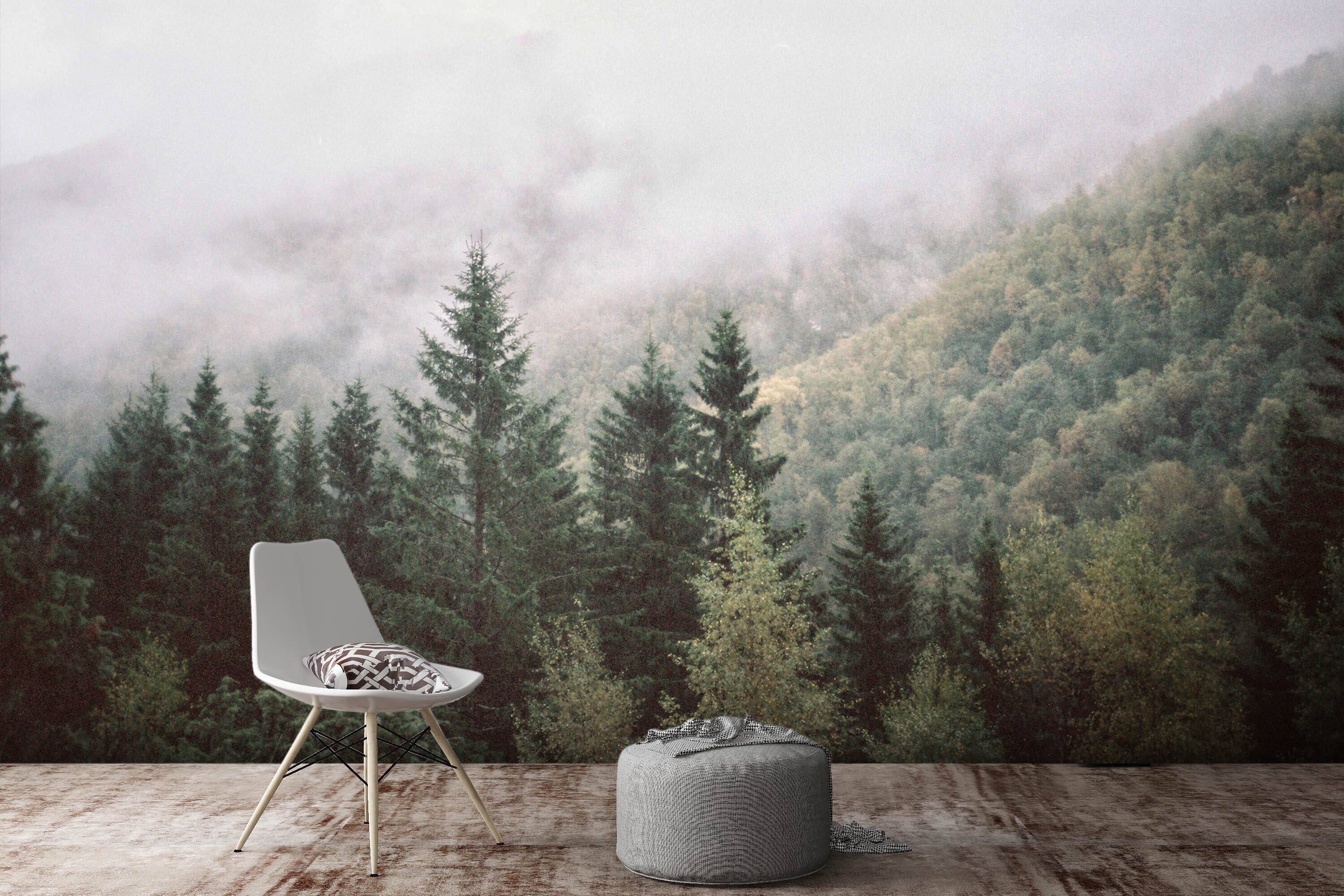 3D Forest Fog 90 Wall Murals Wallpaper AJ Wallpaper 2