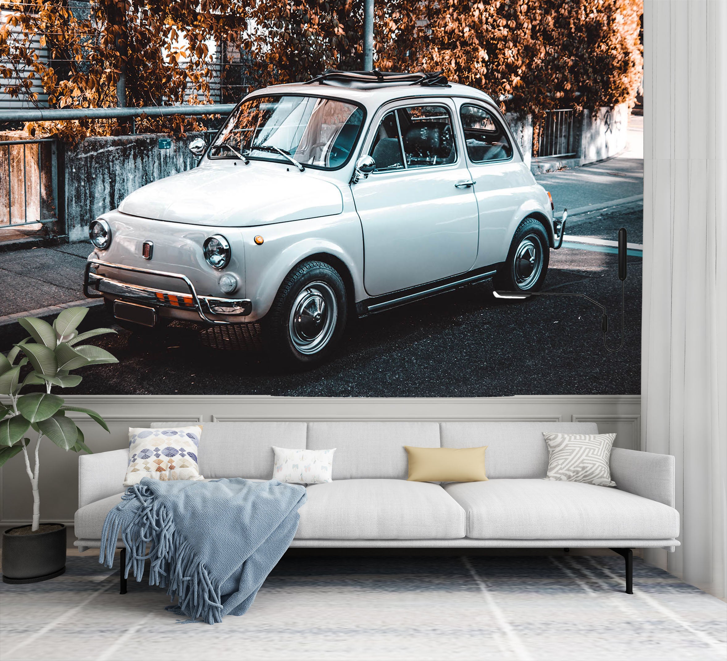 3D Cool Classic Car 107 Vehicle Wall Murals