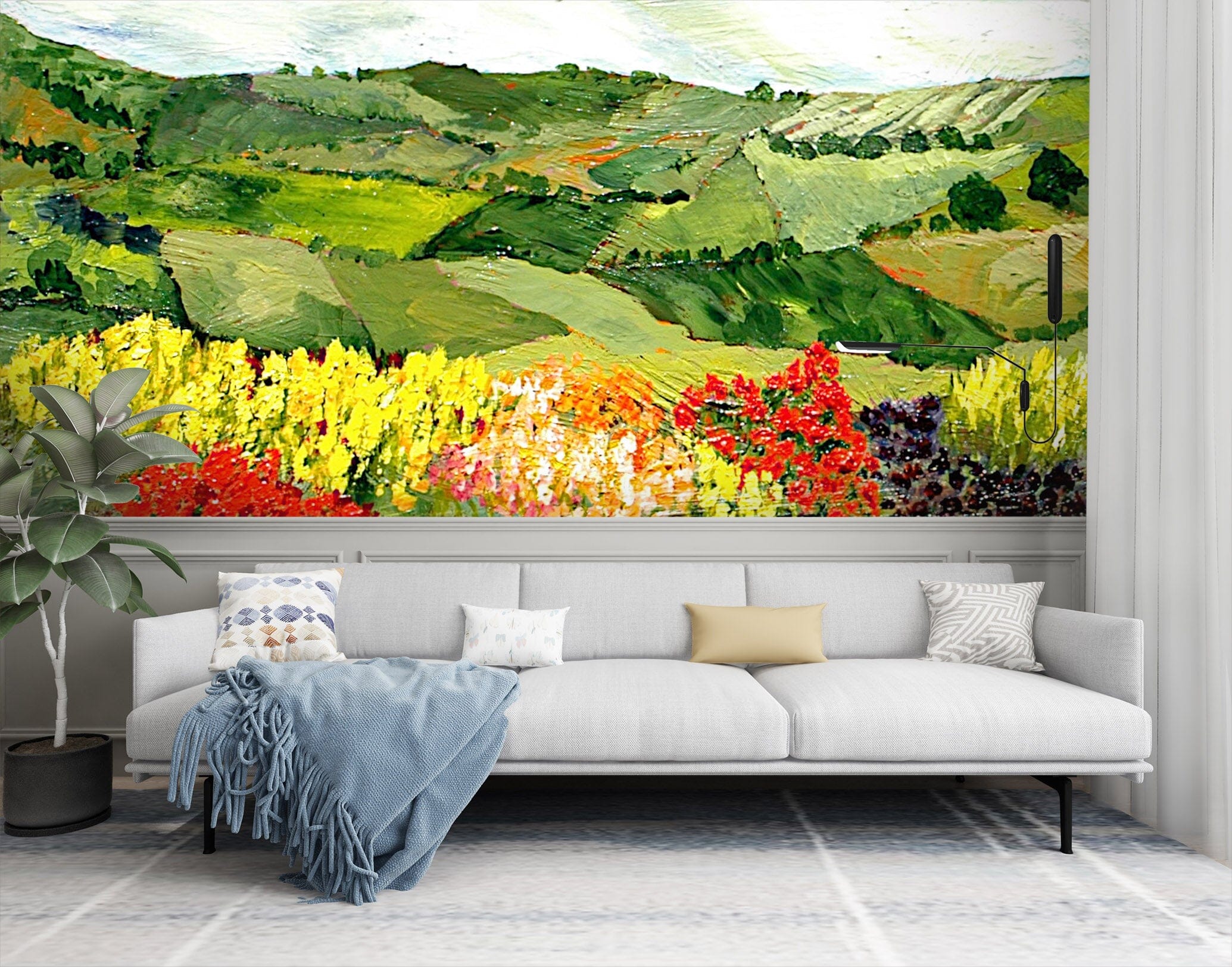 3D Colorful Garden 127 Allan P. Friedlander Wall Mural Wall Murals Wallpaper AJ Wallpaper 2