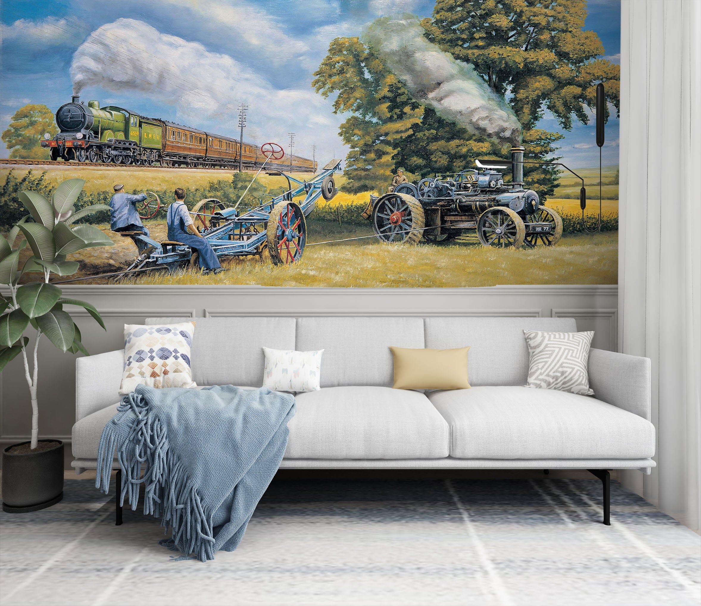 3D In Days Of Steam 1029 Trevor Mitchell Wall Mural Wall Murals Wallpaper AJ Wallpaper 2