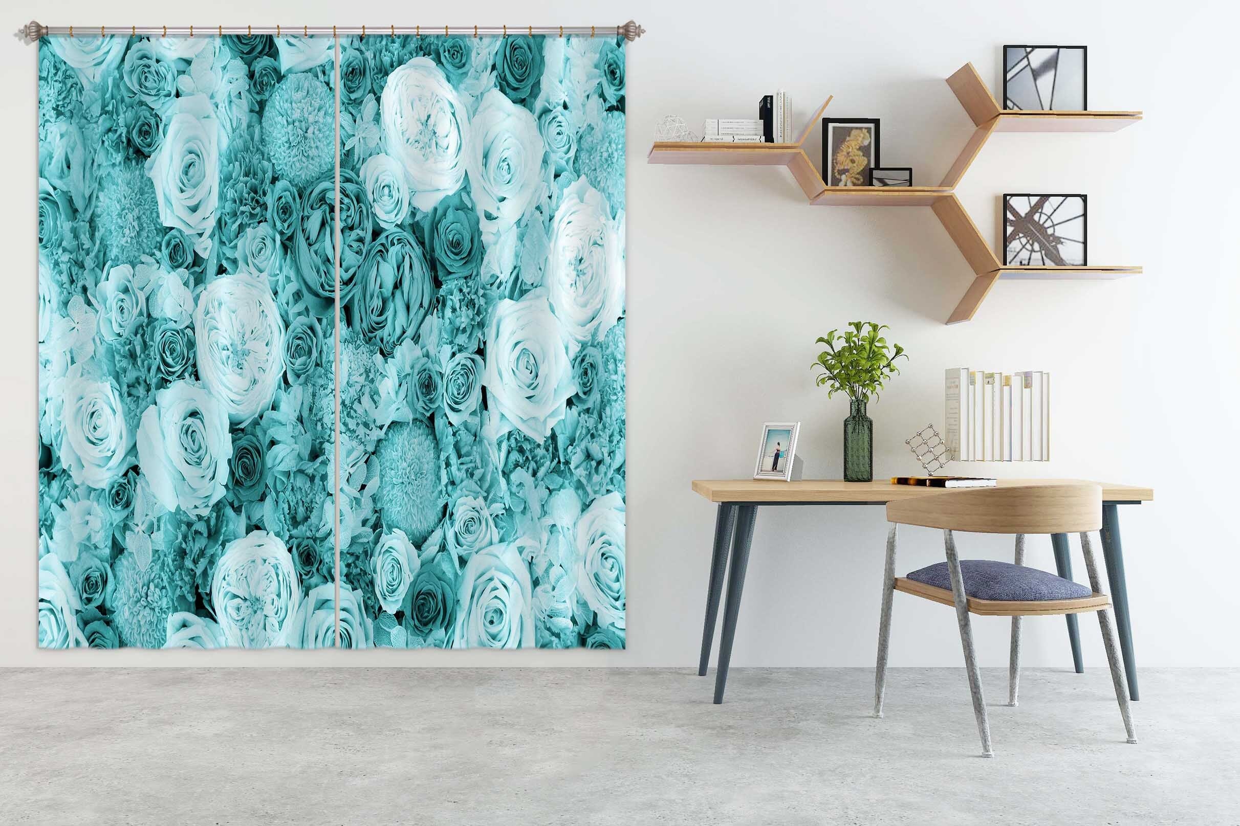 3D Garden 045 Noirblanc777 Curtain Curtains Drapes Curtains AJ Creativity Home