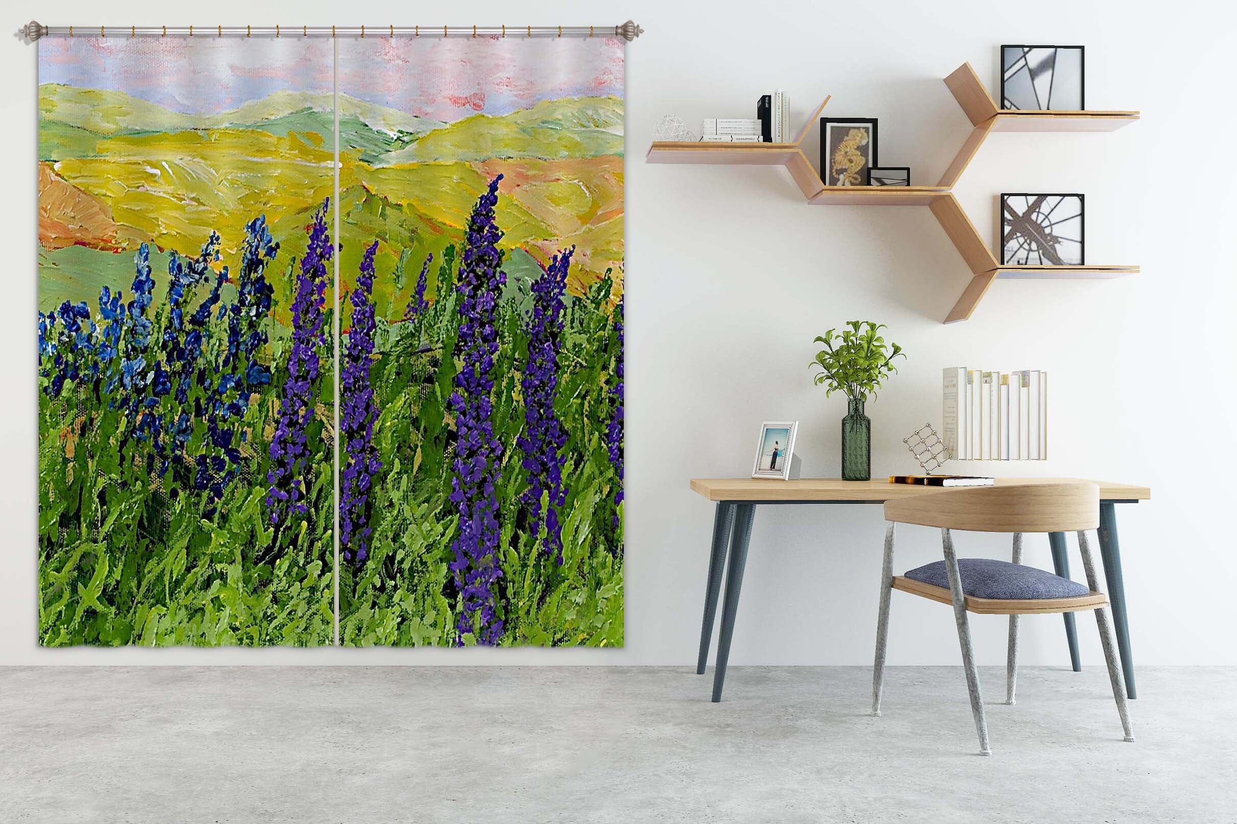 3D Prairie Wildflower 152 Allan P. Friedlander Curtain Curtains Drapes Curtains AJ Creativity Home