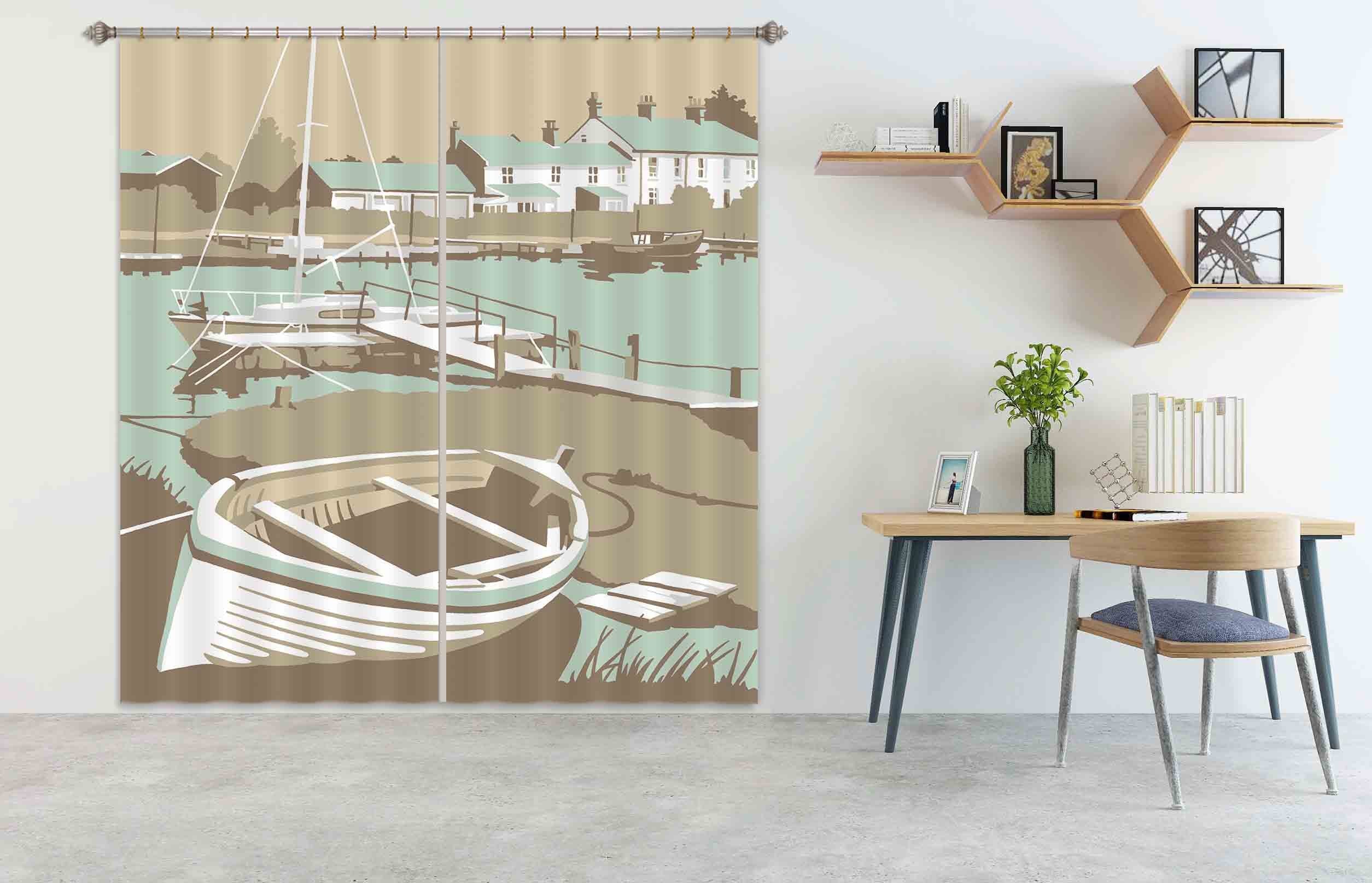 3D Southwold Harbour 151 Steve Read Curtain Curtains Drapes Curtains AJ Creativity Home