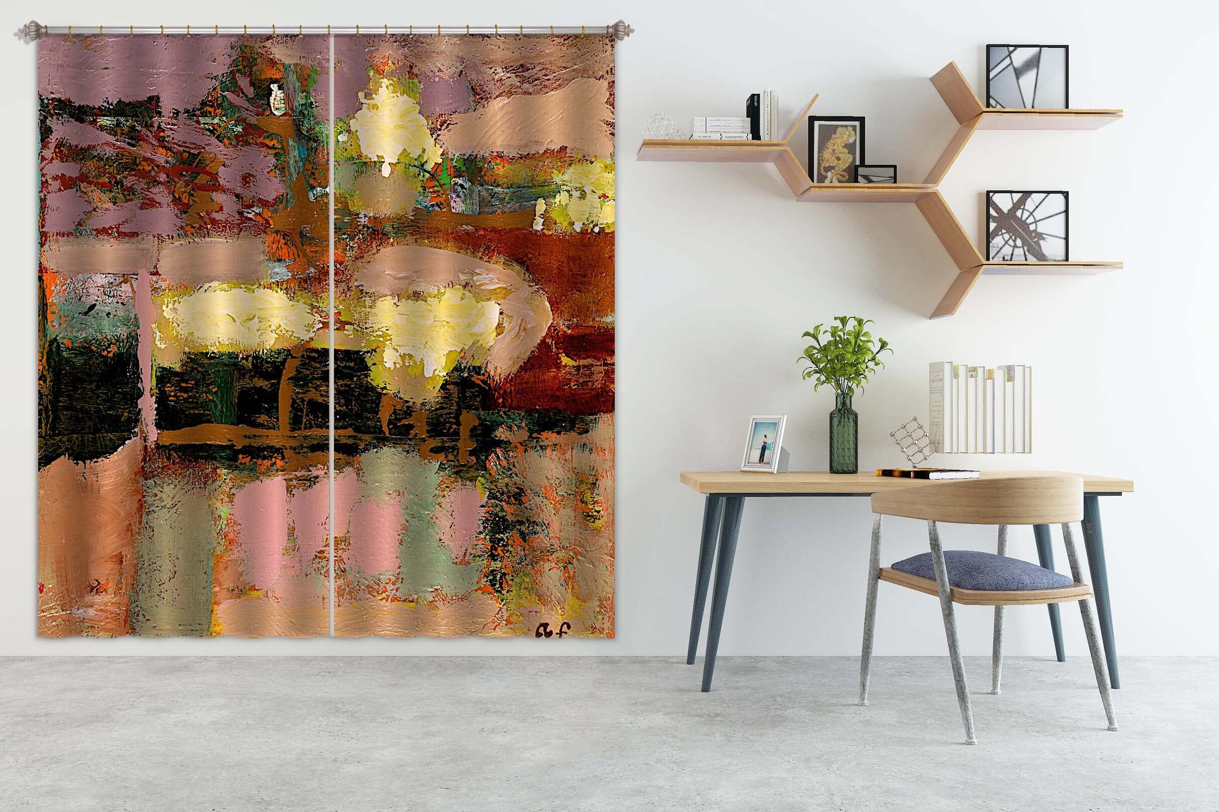 3D Color Graffiti 114 Allan P. Friedlander Curtain Curtains Drapes Curtains AJ Creativity Home