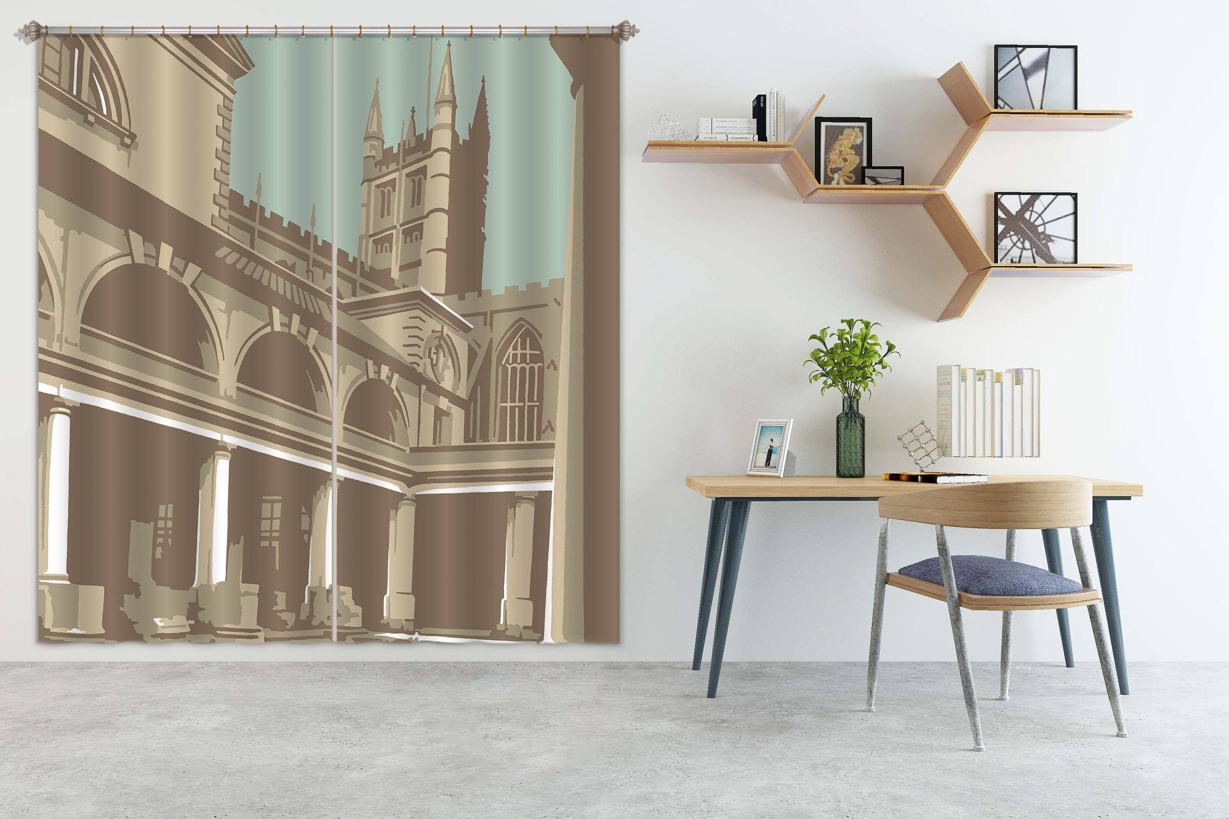 3D Bath 041 Steve Read Curtain Curtains Drapes Curtains AJ Creativity Home