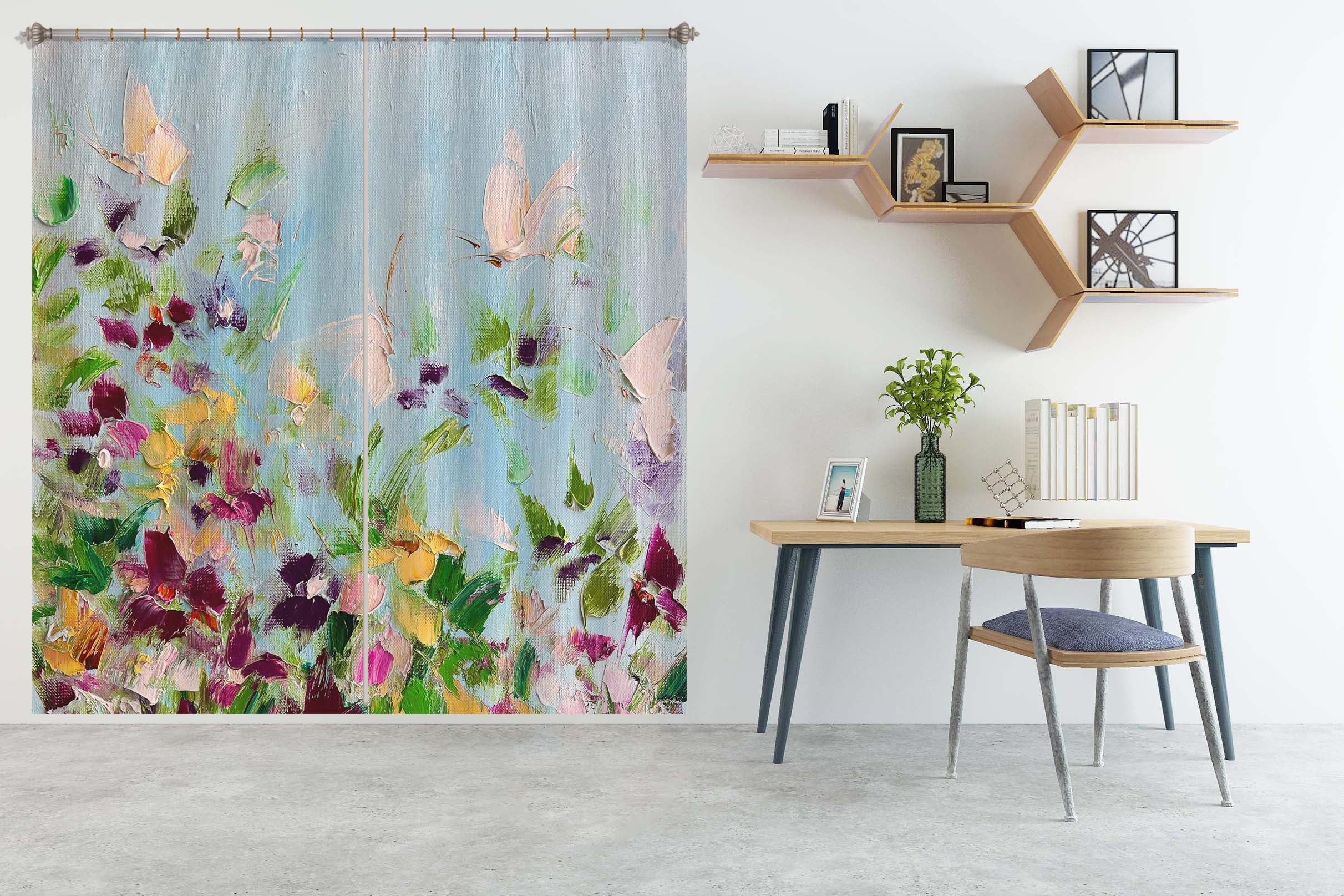 3D Butterfly Garden 2401 Skromova Marina Curtain Curtains Drapes