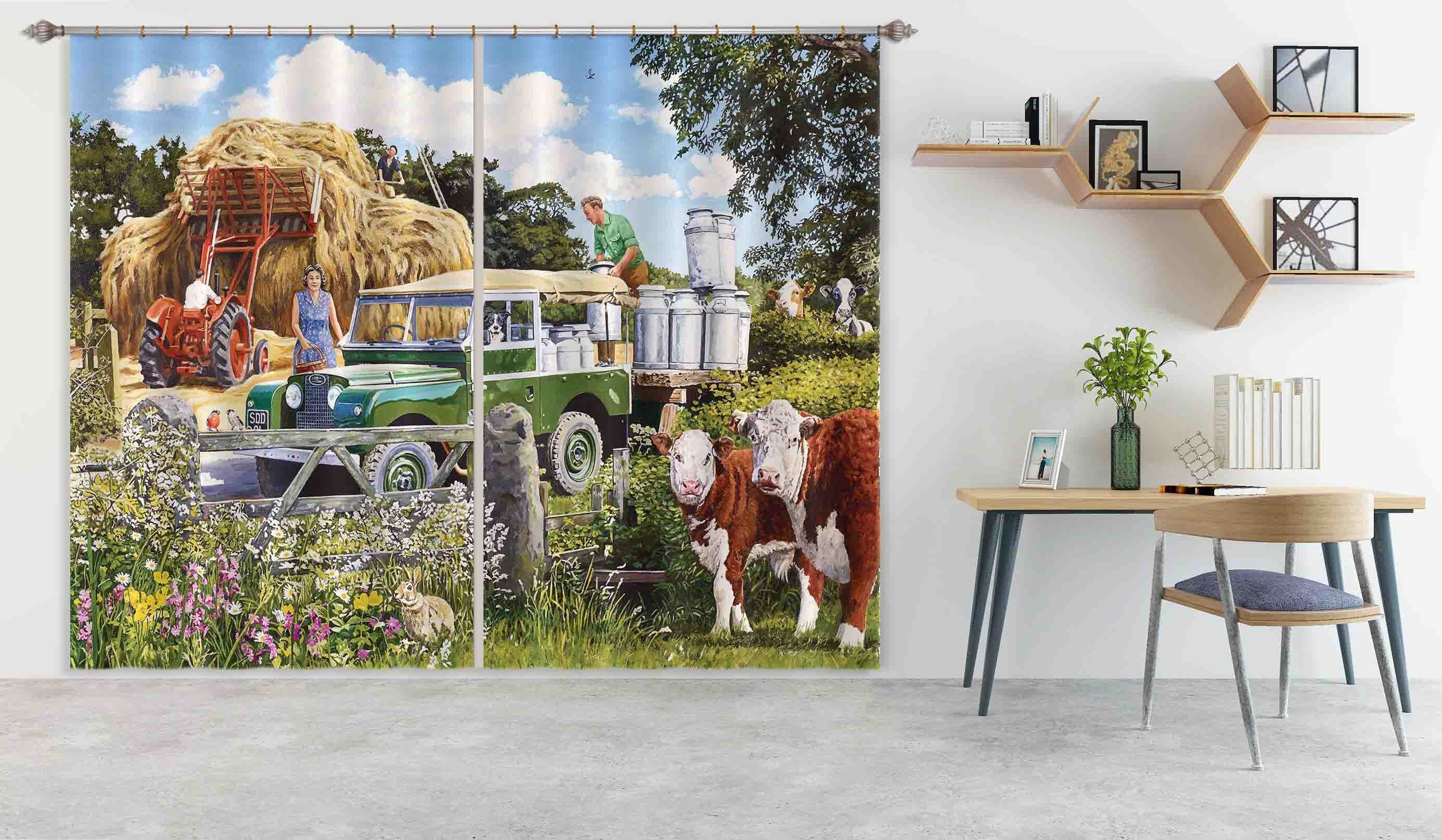 3D Collecting The Churns 054 Trevor Mitchell Curtain Curtains Drapes Curtains AJ Creativity Home