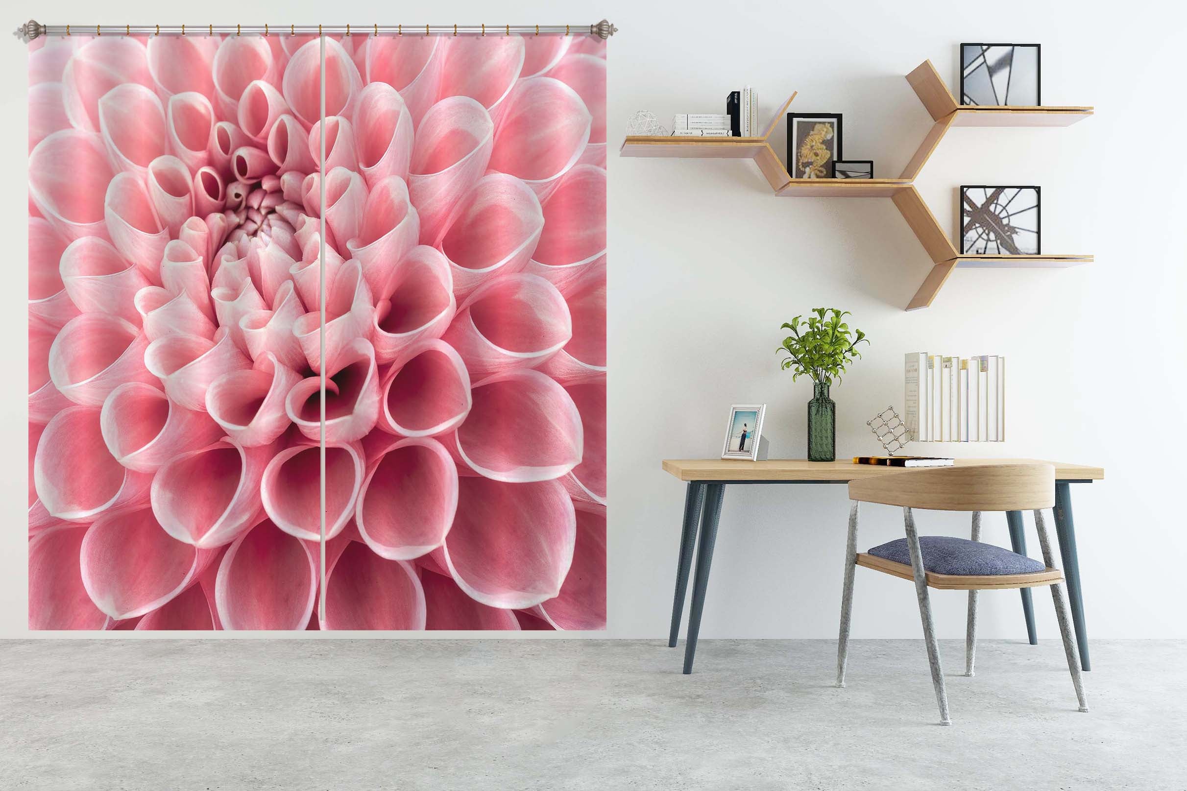 3D Pink Petals 6329 Assaf Frank Curtain Curtains Drapes