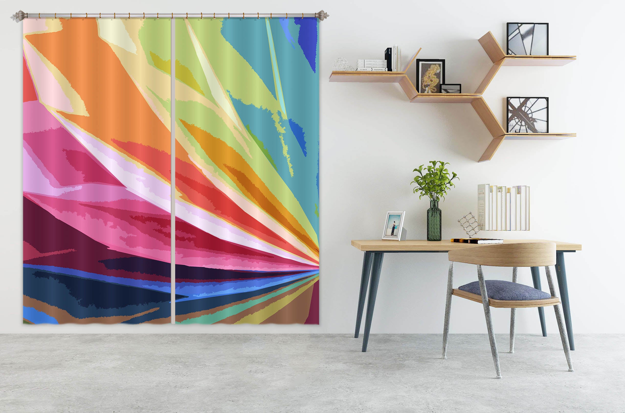 3D Colorful 70088 Shandra Smith Curtain Curtains Drapes