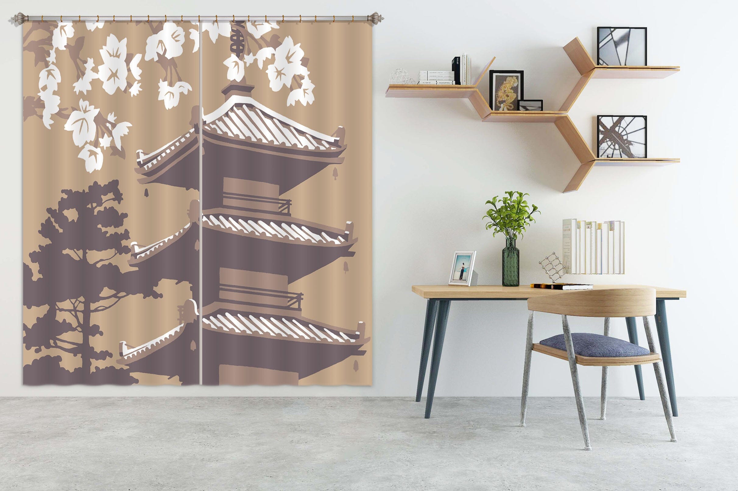 3D Japan 045 Steve Read Curtain Curtains Drapes Curtains AJ Creativity Home