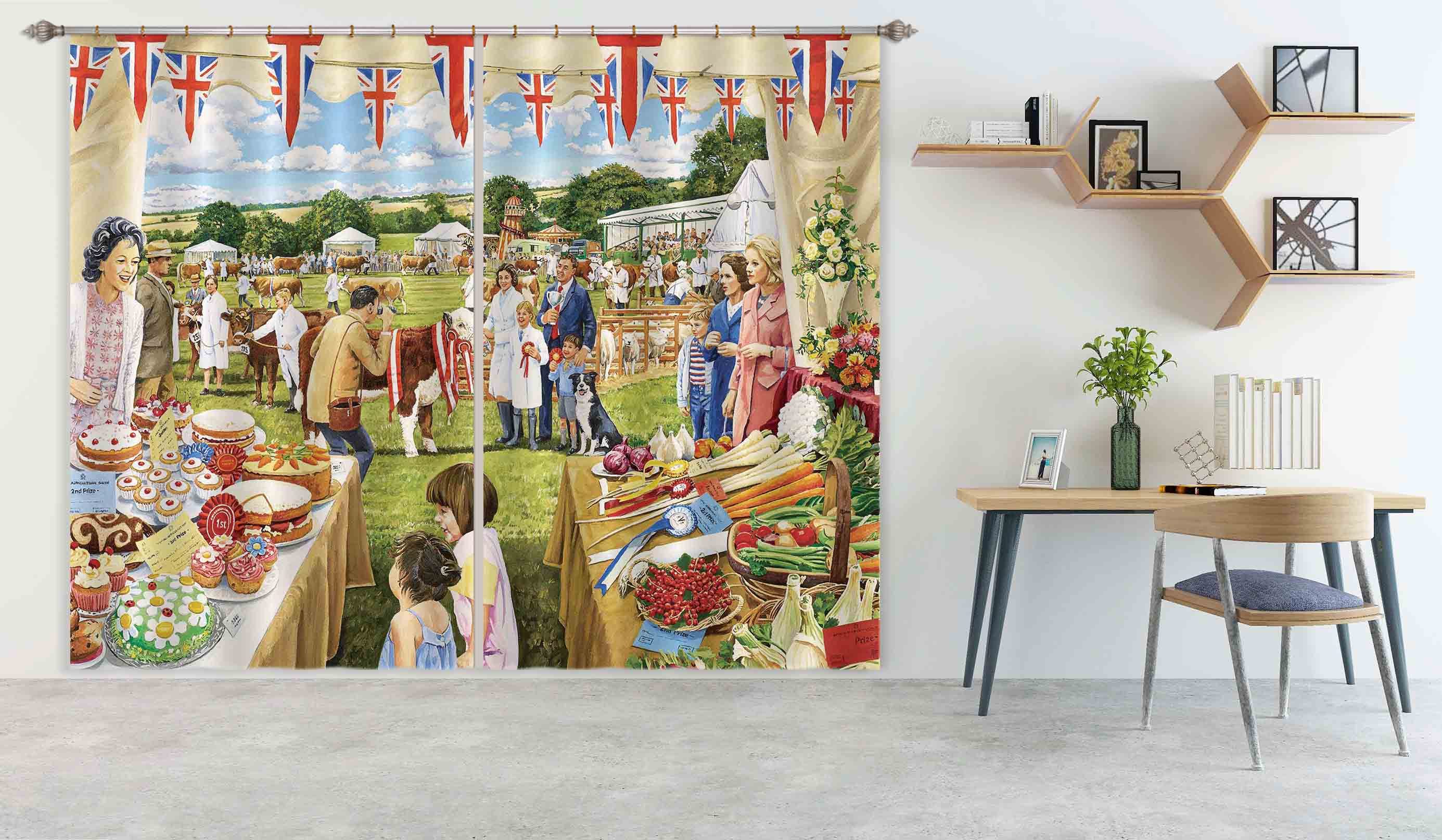 3D Best In Show 048 Trevor Mitchell Curtain Curtains Drapes Curtains AJ Creativity Home