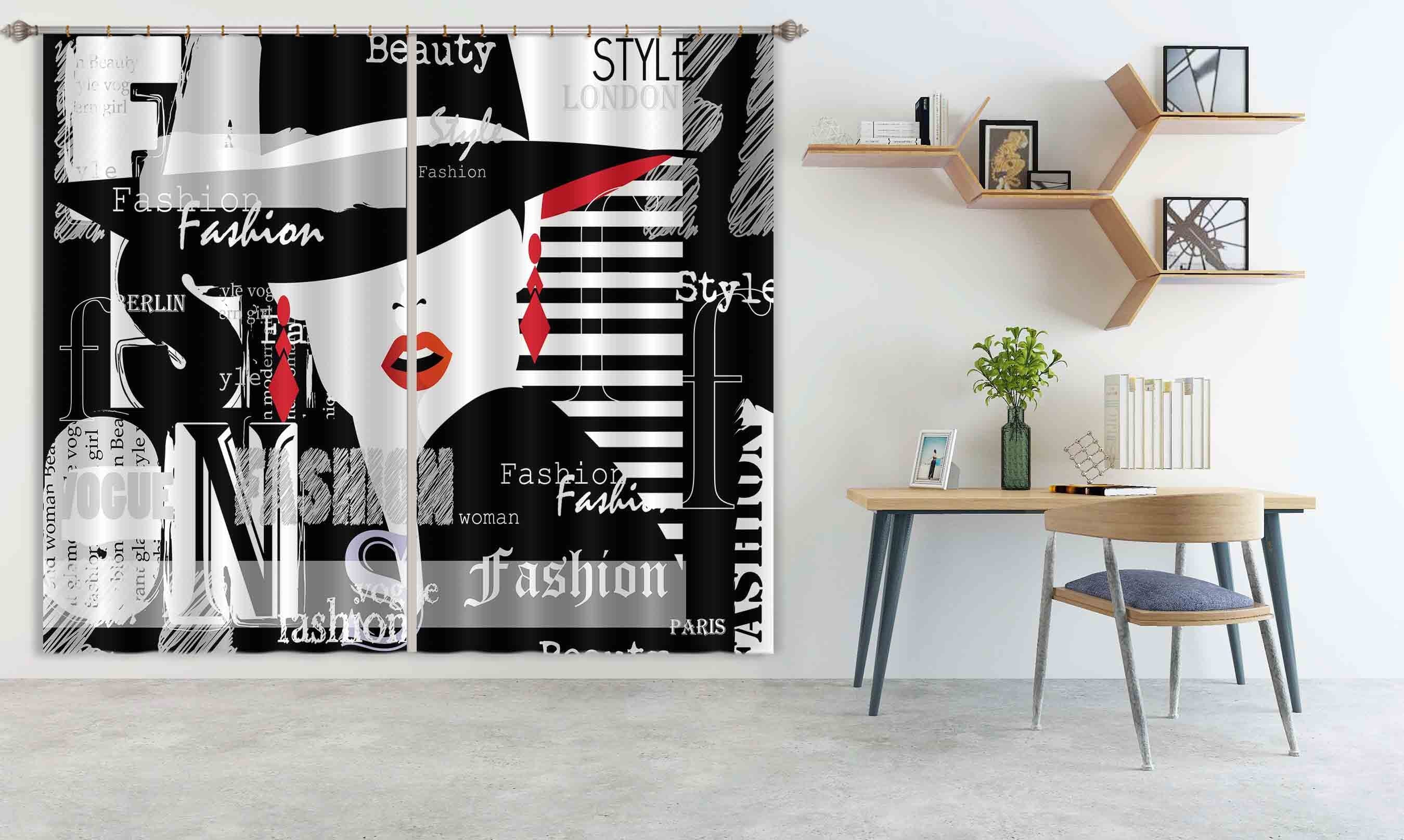 3D Red Lips 785 Curtains Drapes Wallpaper AJ Wallpaper