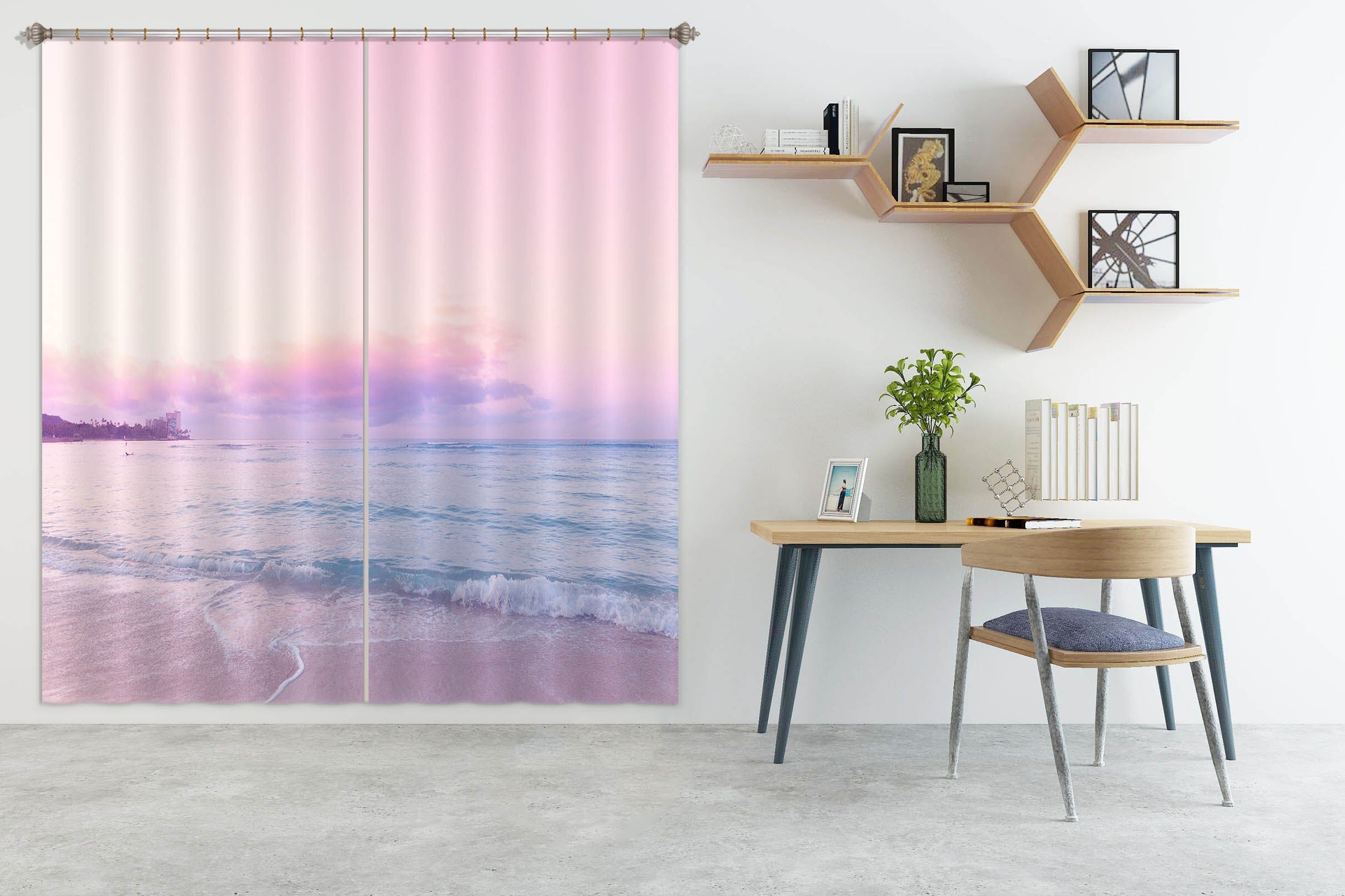 3D Purple Sky 052 Noirblanc777 Curtain Curtains Drapes Curtains AJ Creativity Home