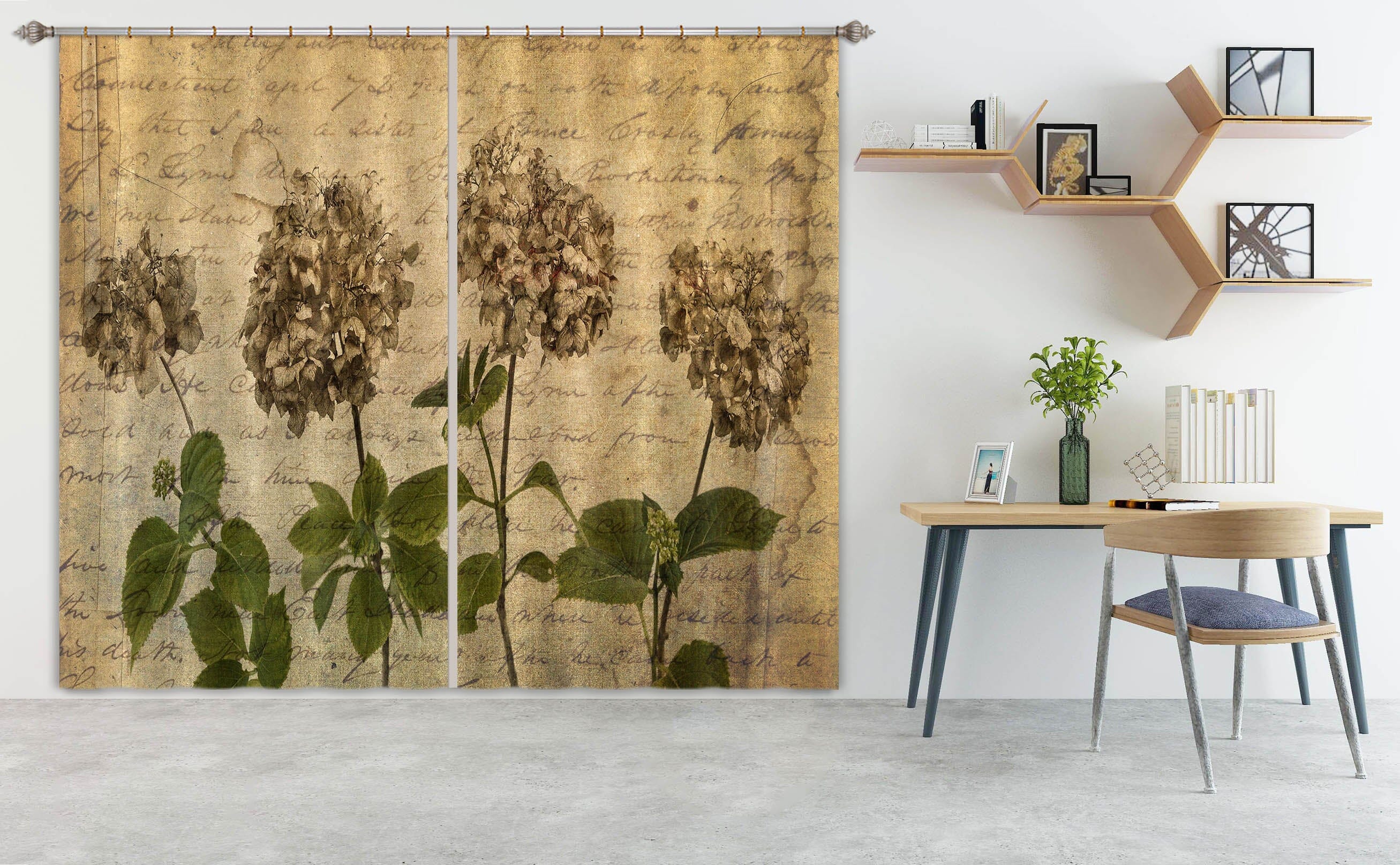 3D Dusk Flower 225 Assaf Frank Curtain Curtains Drapes Curtains AJ Creativity Home