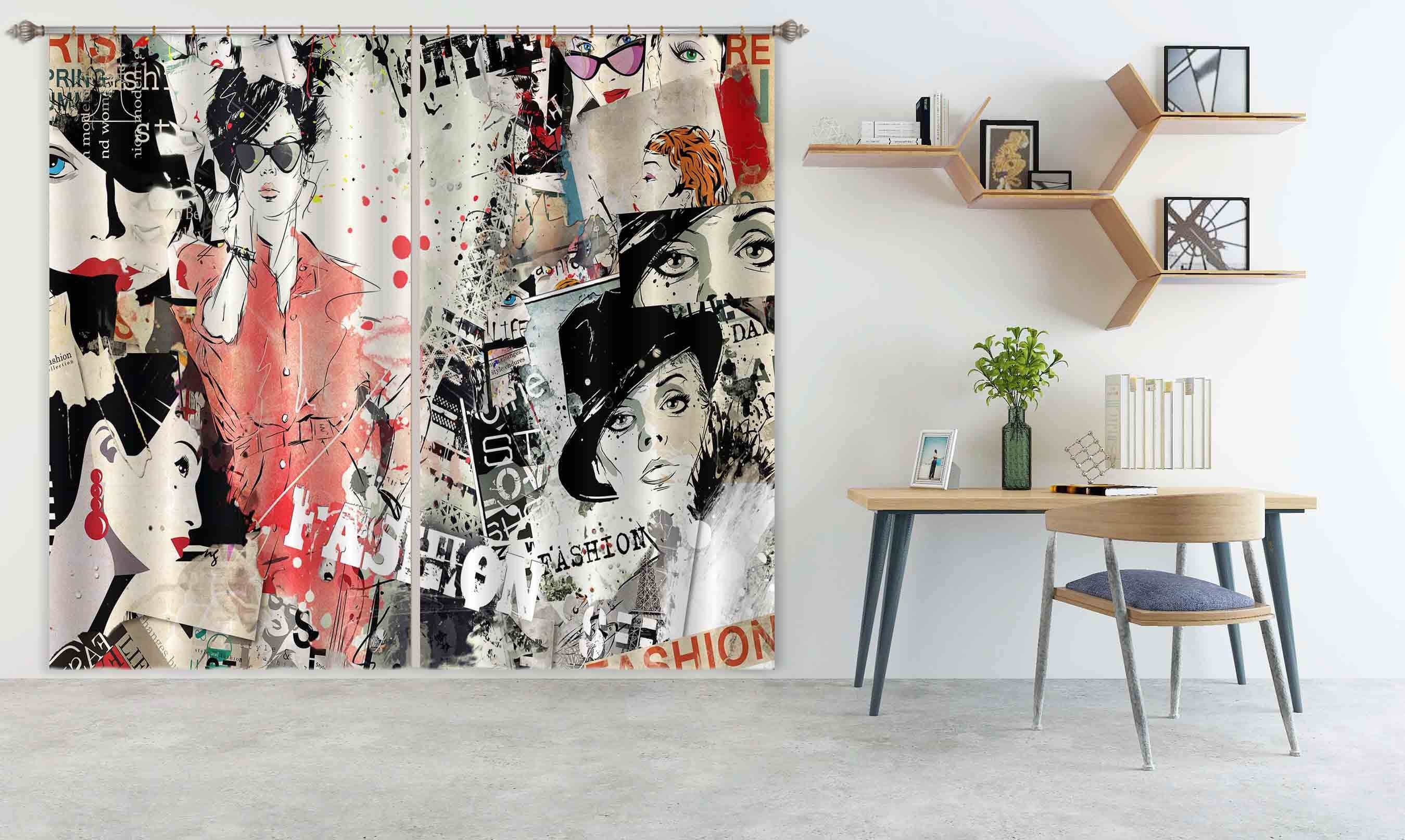 3D Red Clothes 787 Curtains Drapes Wallpaper AJ Wallpaper