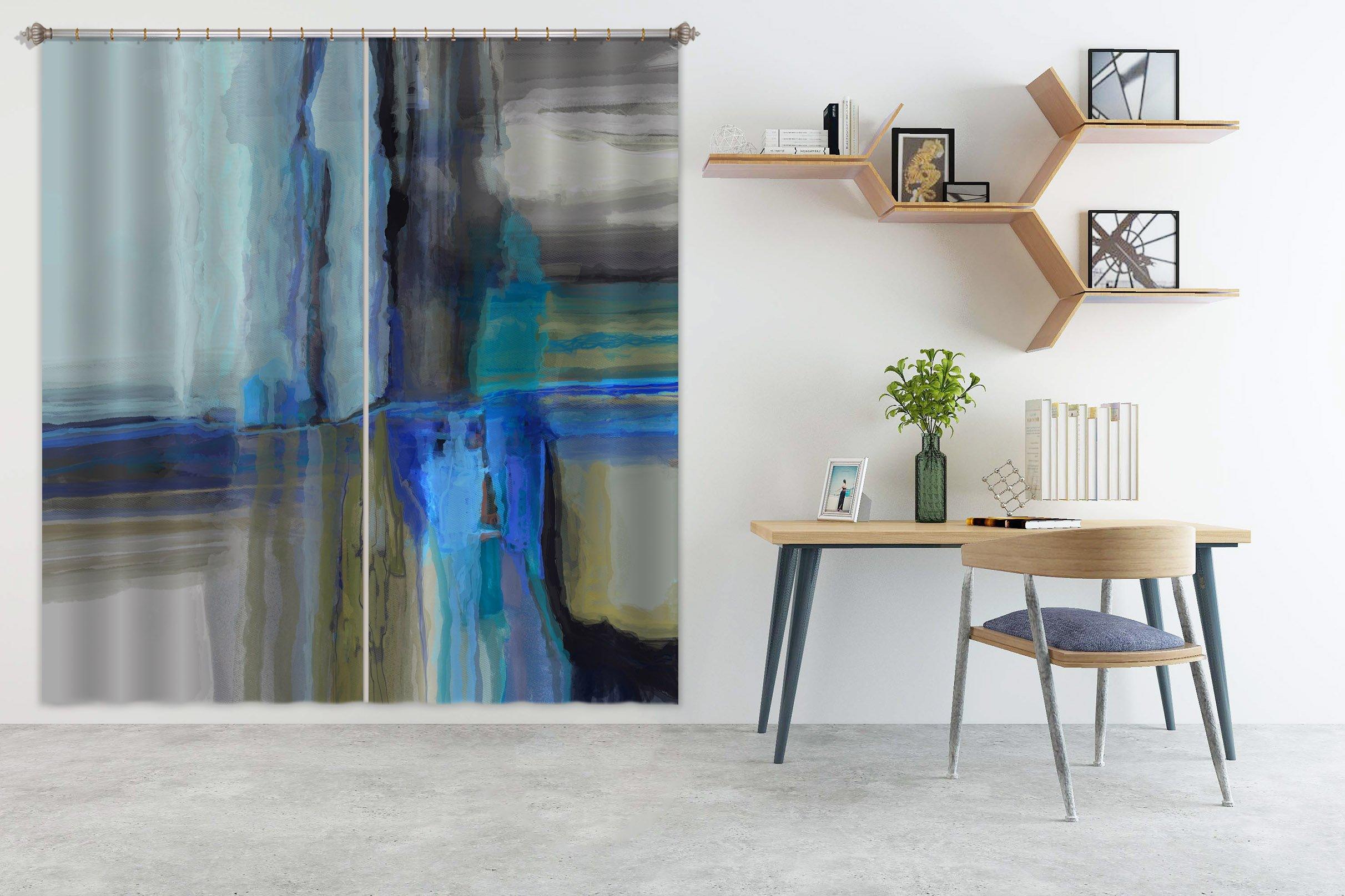 3D Blue Graffiti 048 Michael Tienhaara Curtain Curtains Drapes Curtains AJ Creativity Home