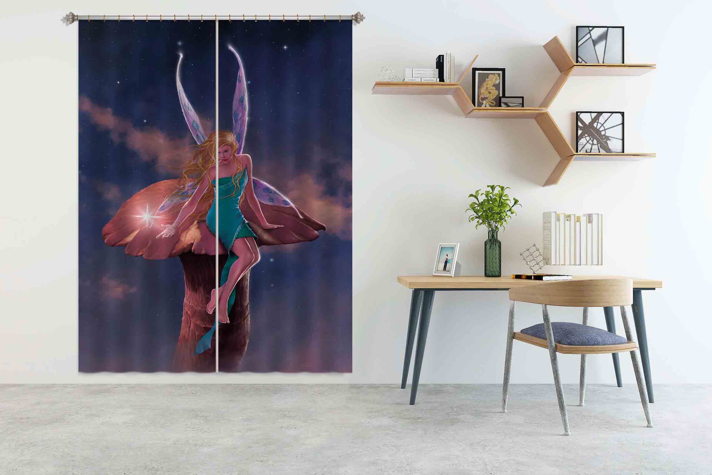 3D A Fairy's Wish 003 Vincent Hie Curtain Curtains Drapes Curtains AJ Creativity Home