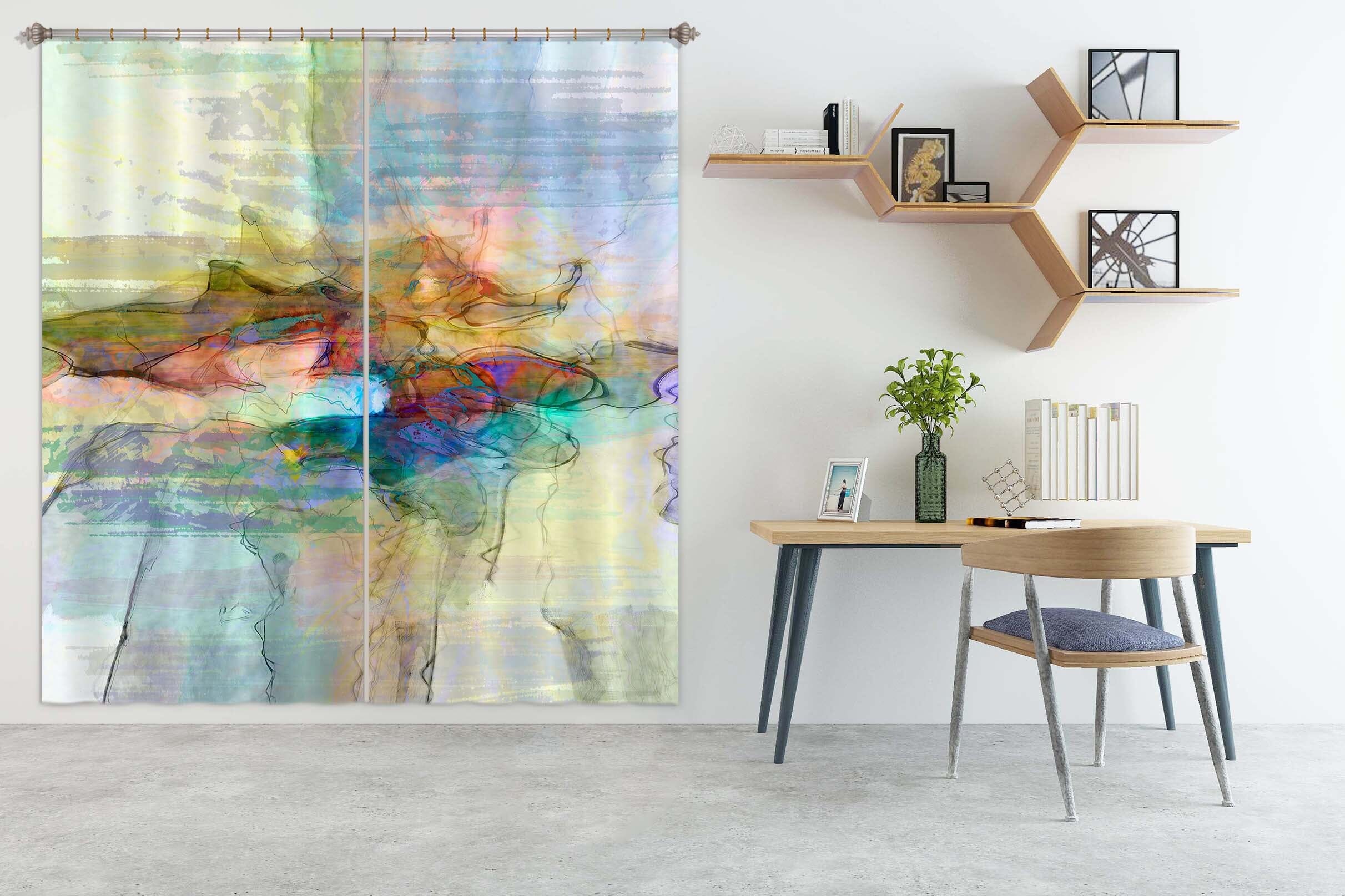 3D Color Collision 238 Michael Tienhaara Curtain Curtains Drapes Curtains AJ Creativity Home