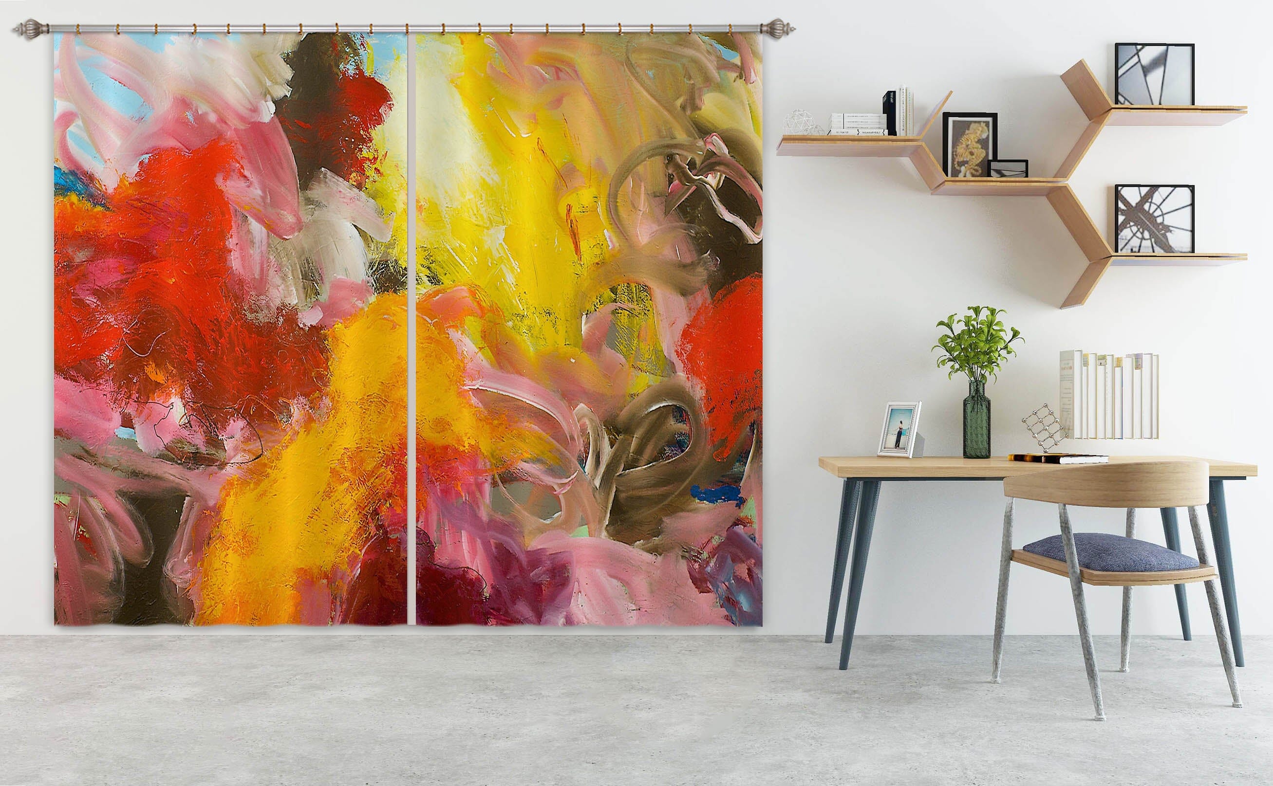 3D Painted Colors 109 Allan P. Friedlander Curtain Curtains Drapes Curtains AJ Creativity Home