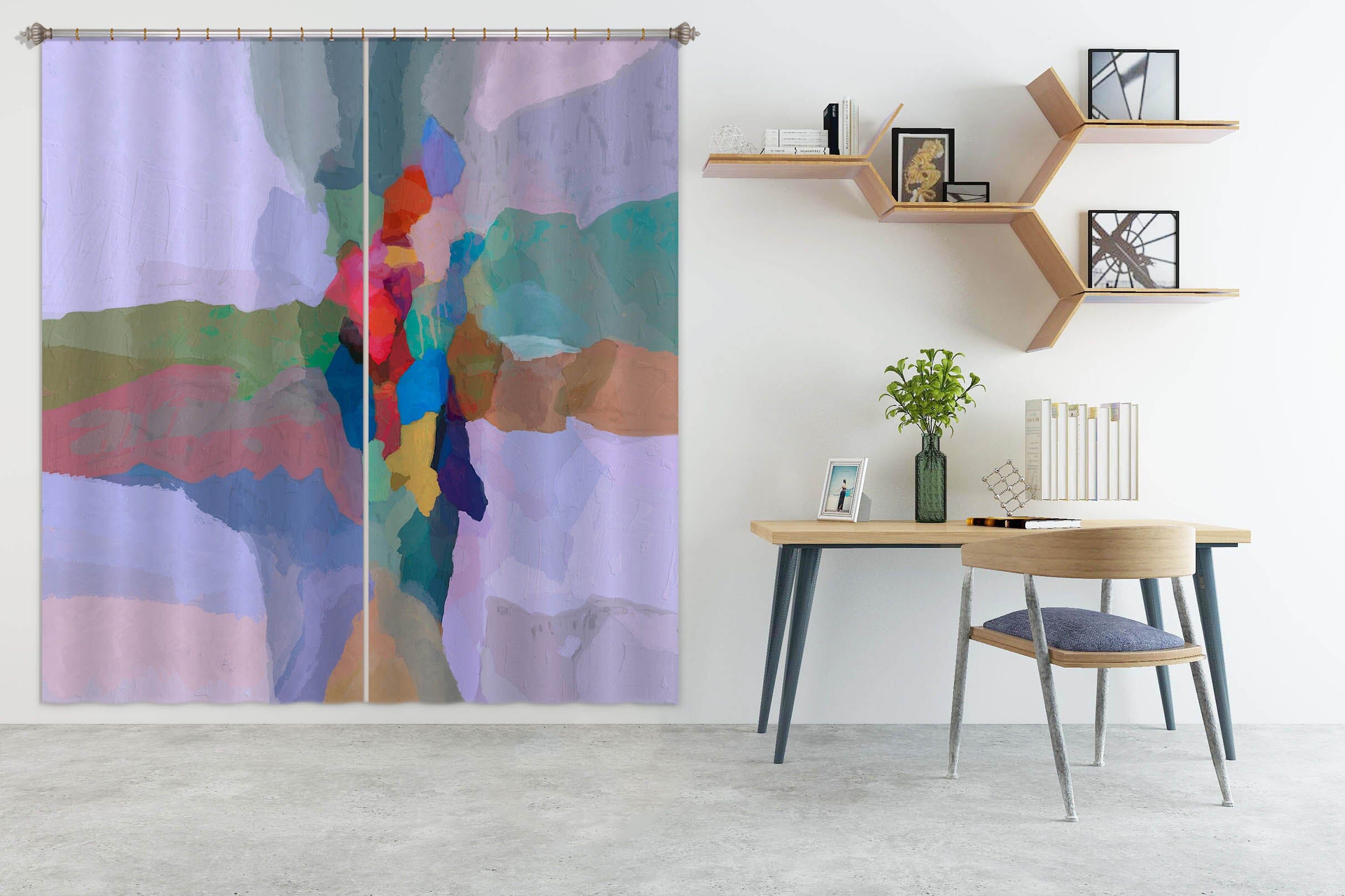 3D Color River 203 Michael Tienhaara Curtain Curtains Drapes Curtains AJ Creativity Home