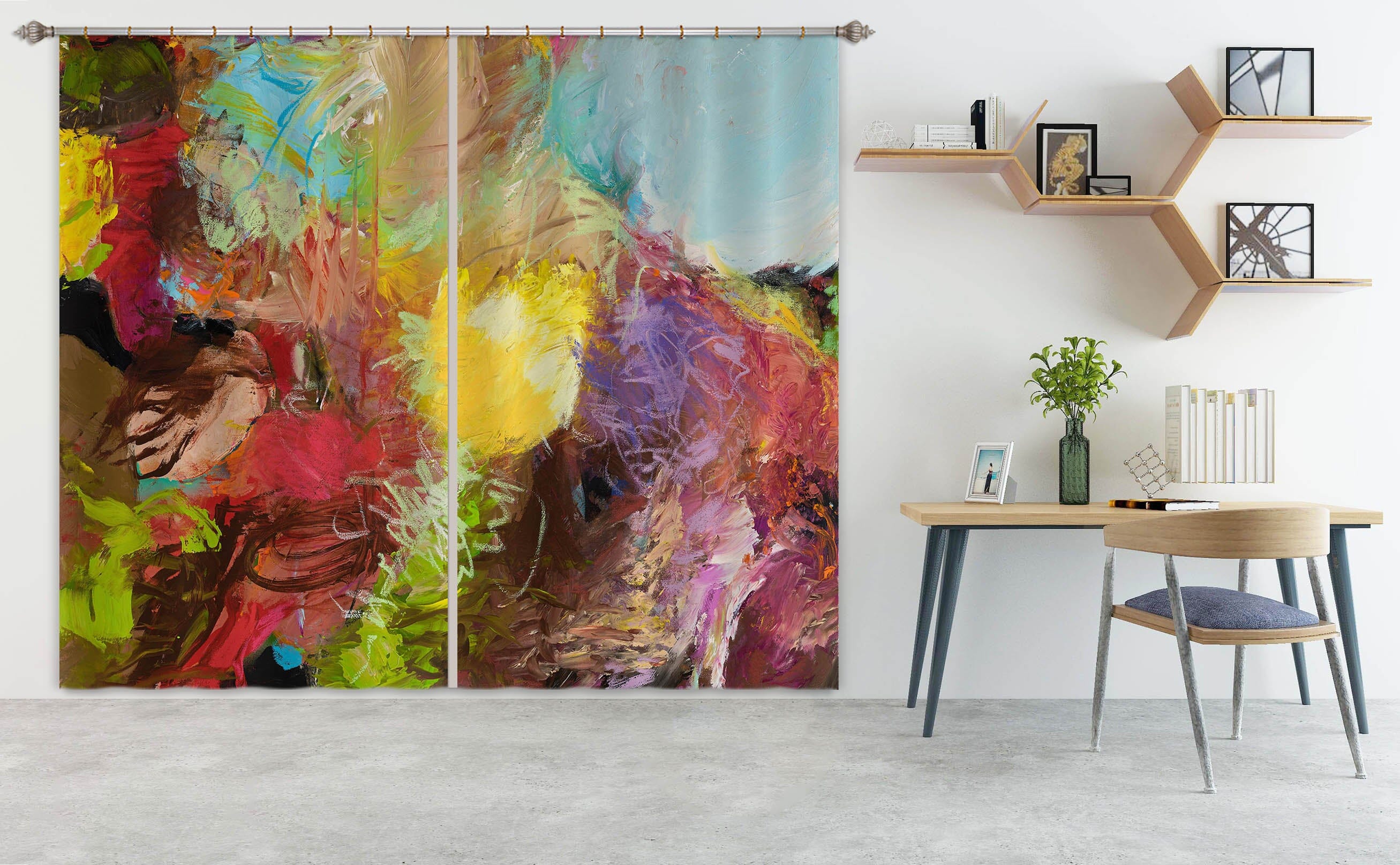 3D Beautiful Color 117 Allan P. Friedlander Curtain Curtains Drapes Curtains AJ Creativity Home