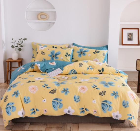 3D Yellow Flowers 17082 Bed Pillowcases Quilt
