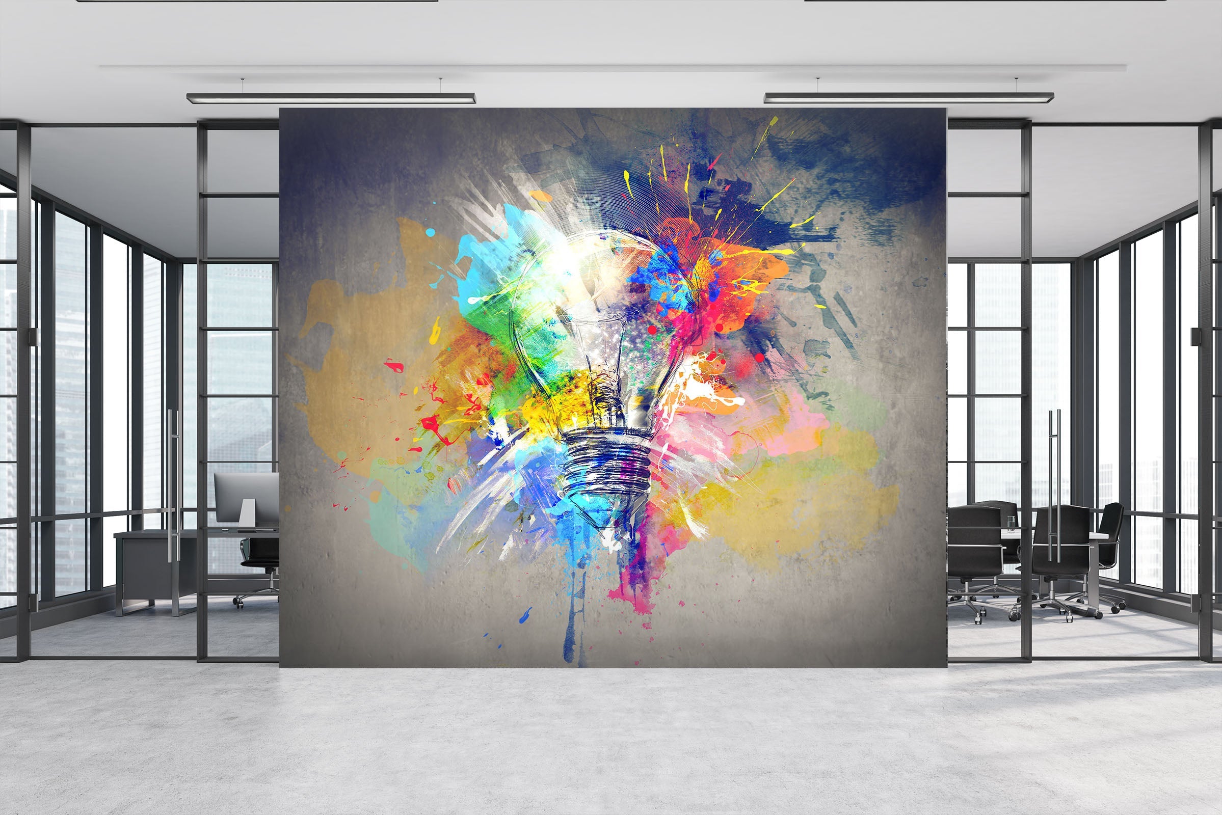 3D Graffiti Design Light 024 Wall Murals Wallpaper AJ Wallpaper 2