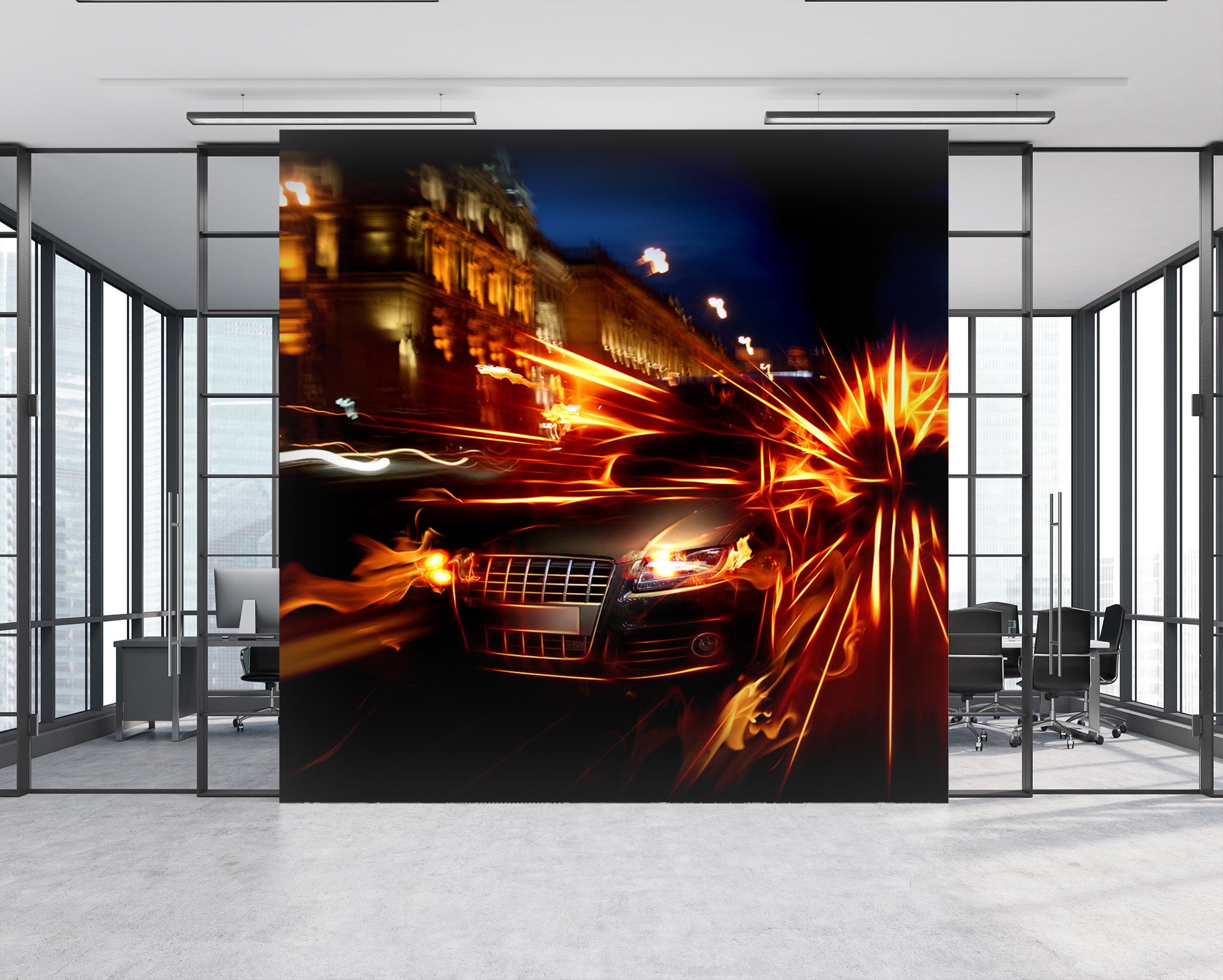 3D Street Racing 399 Vehicle Wall Murals