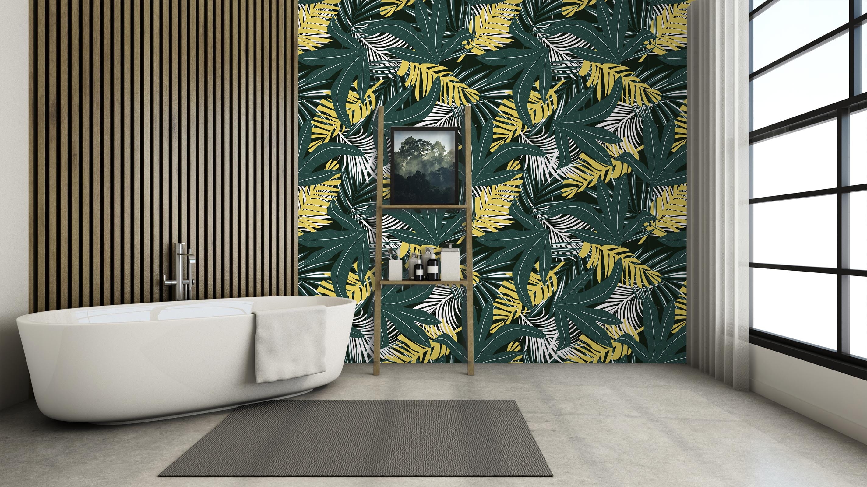 3D Green Long Leaf 66 Wall Murals Wallpaper AJ Wallpaper 2