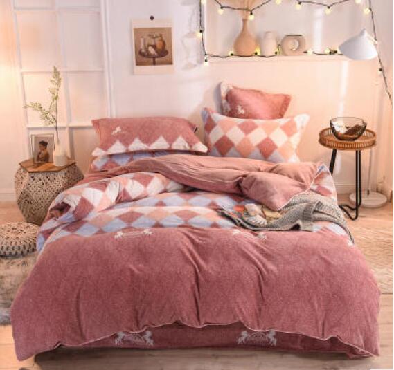 3D Pink Diamond Lattice 20062 Bed Pillowcases Quilt