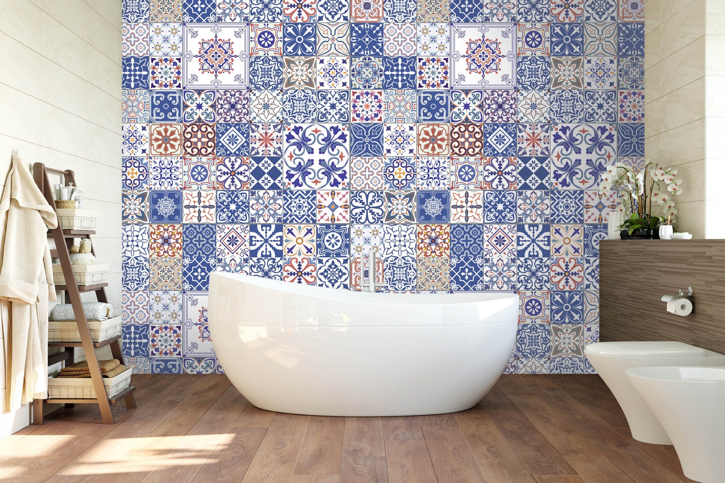 3D Handmade Mosaic Pattern 0100 Marble Tile Texture Wallpaper AJ Wallpaper 2