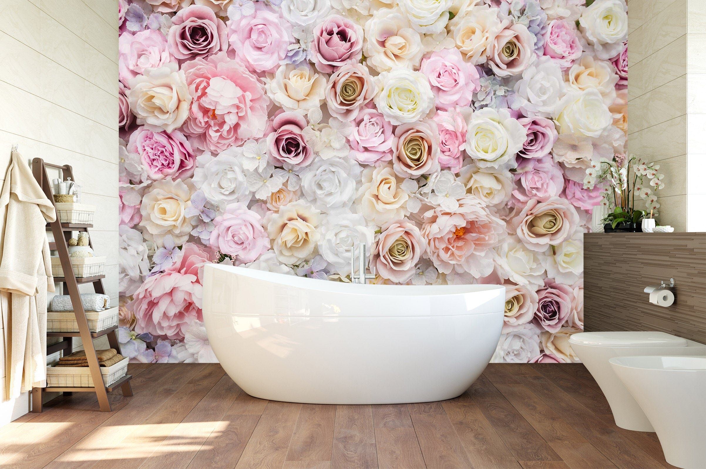 3D Pink Rose Flower 118 Wall Murals Wallpaper AJ Wallpaper 2