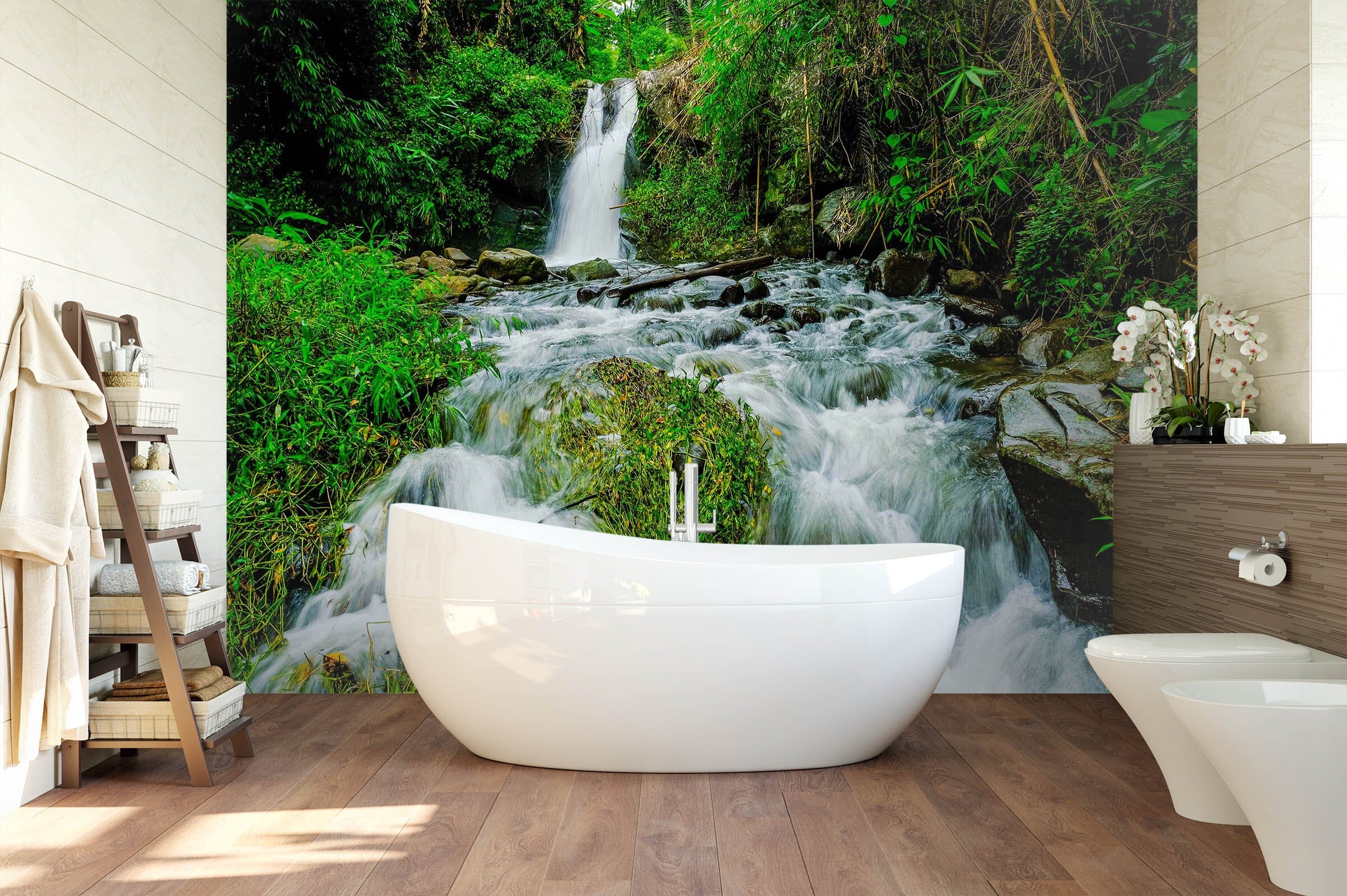 3D River Stone Forest 114 Wall Murals Wallpaper AJ Wallpaper 2