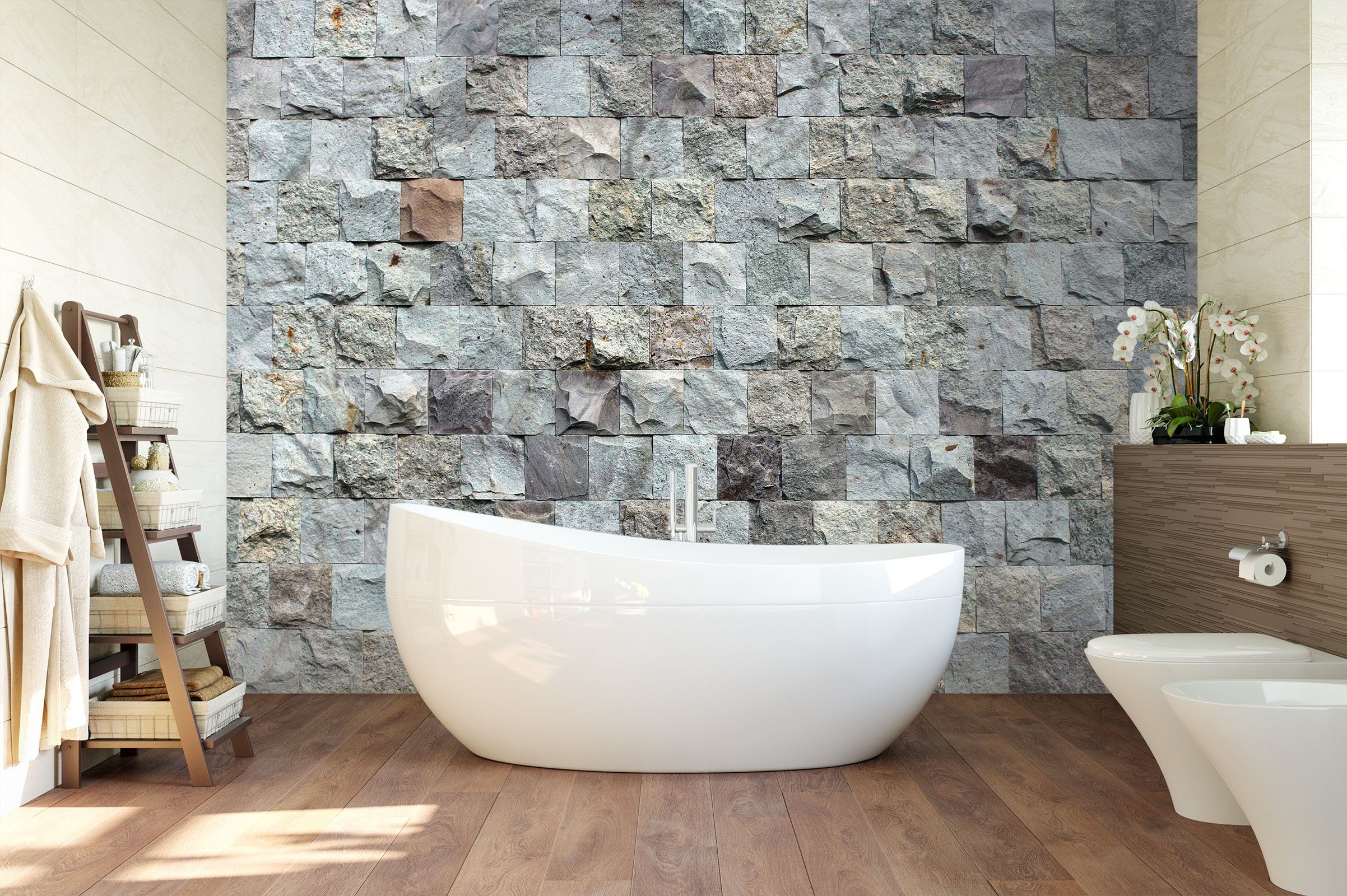 3D Bump Stone Wall 111 Wall Murals Wallpaper AJ Wallpaper 2