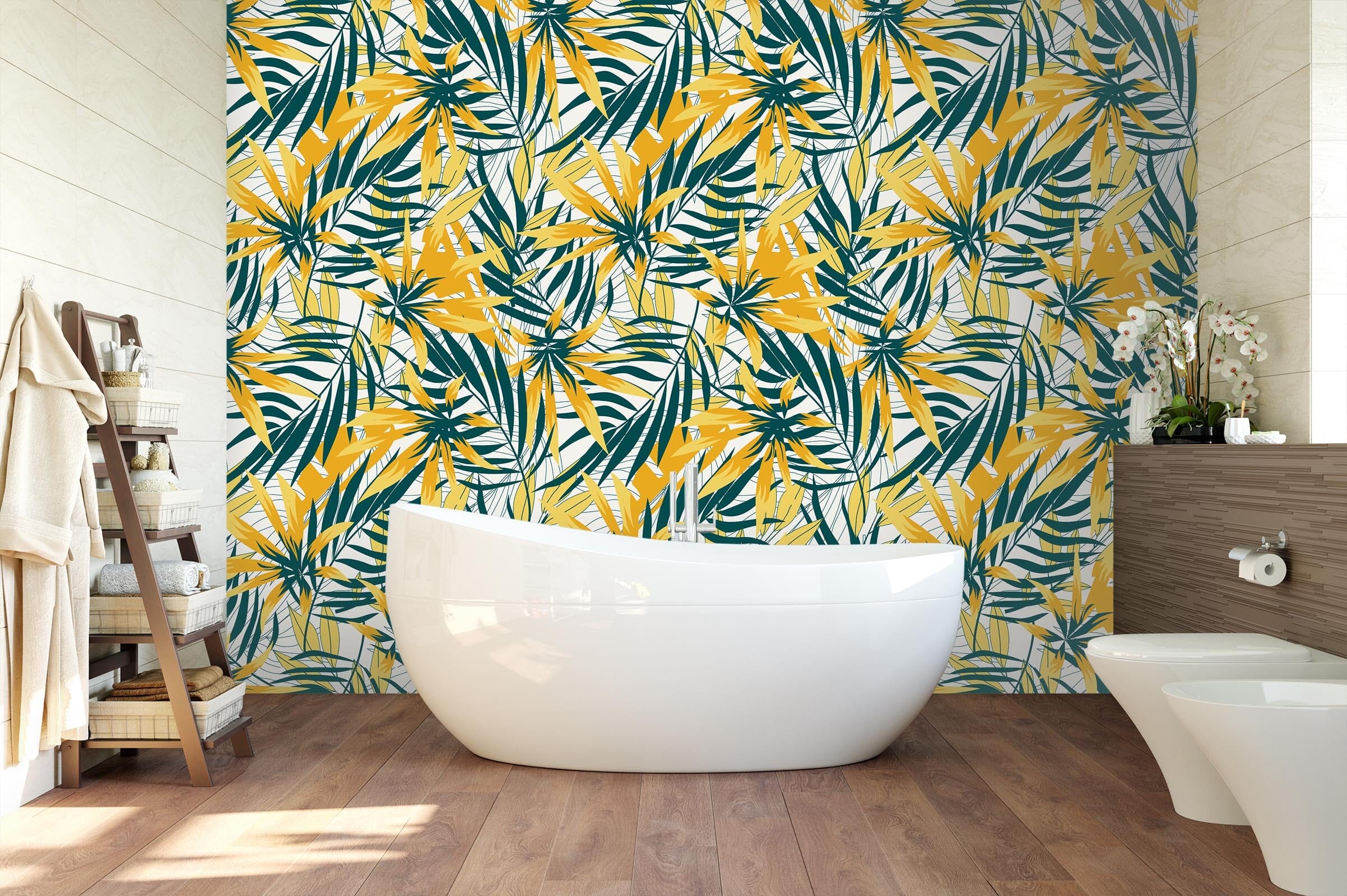 3D Yellow Leaves 67 Wall Murals Wallpaper AJ Wallpaper 2